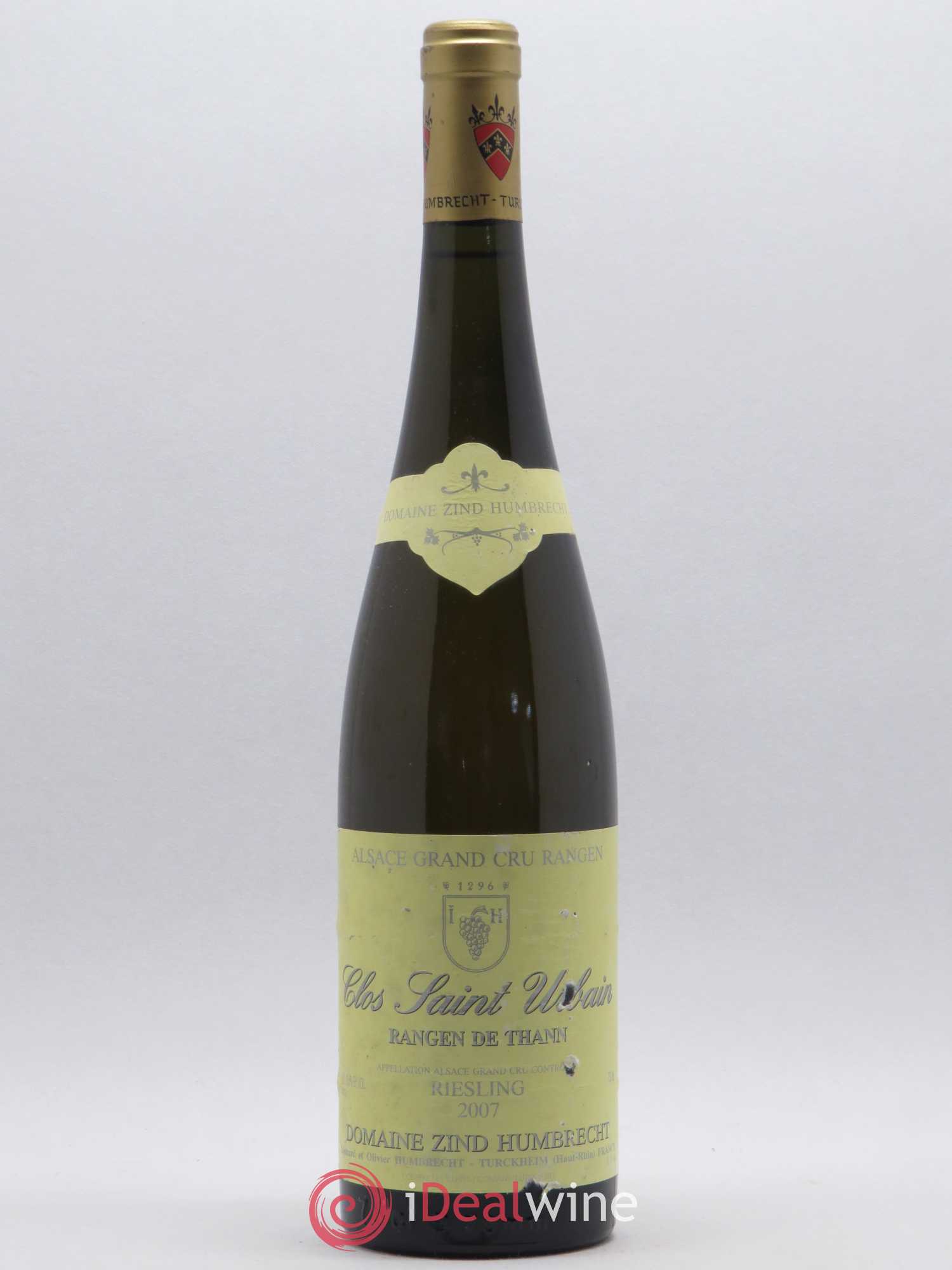 Alsace Riesling Grand Cru Rangen de Thann Clos Saint Urbain Zind-Humbrecht (Domaine) 2007 - Lot de 1 bouteille - 0