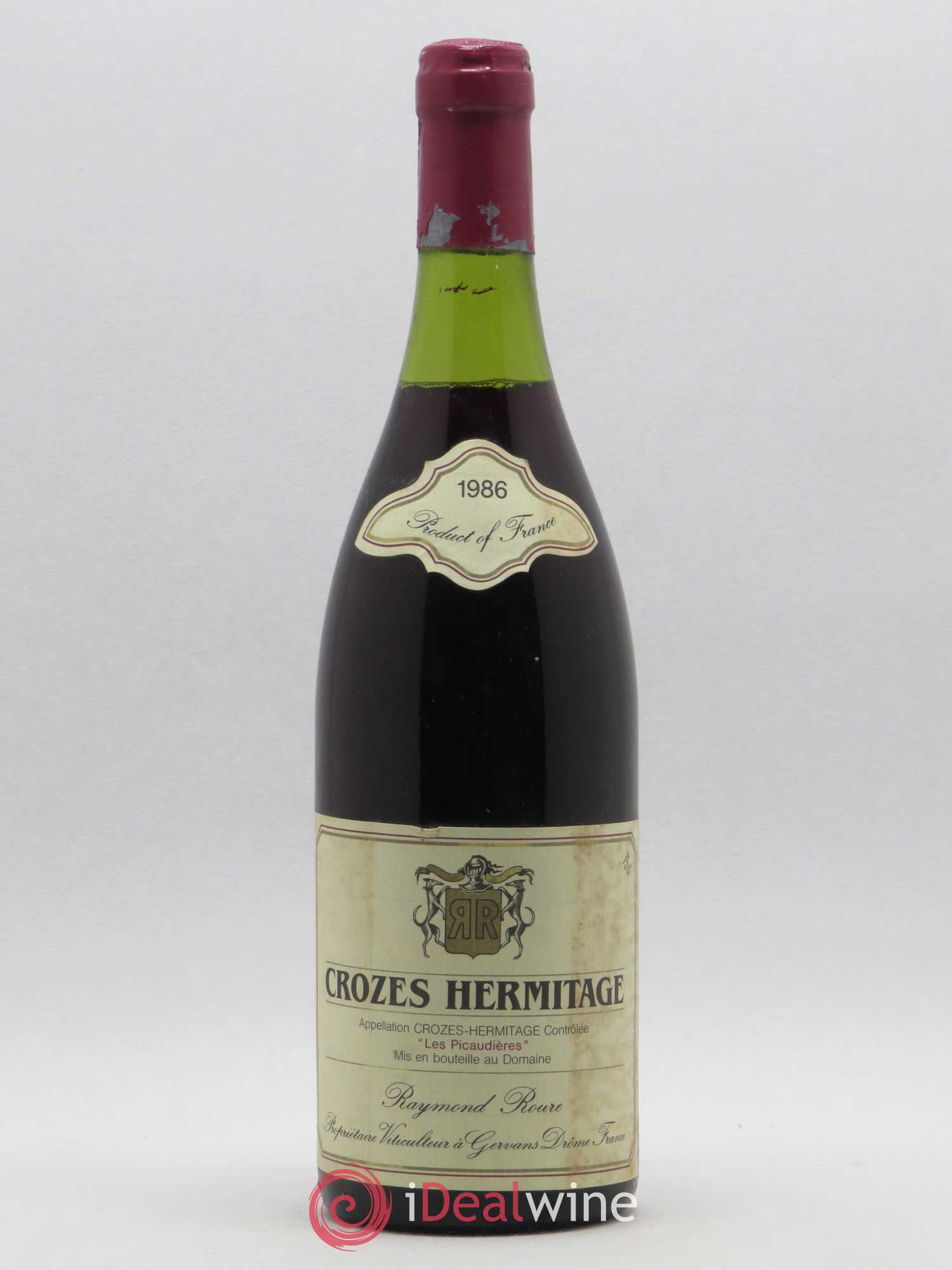 Crozes-Hermitage Les Picaudieres Raymond Roure 1986 - Lot de 1 bouteille - 0
