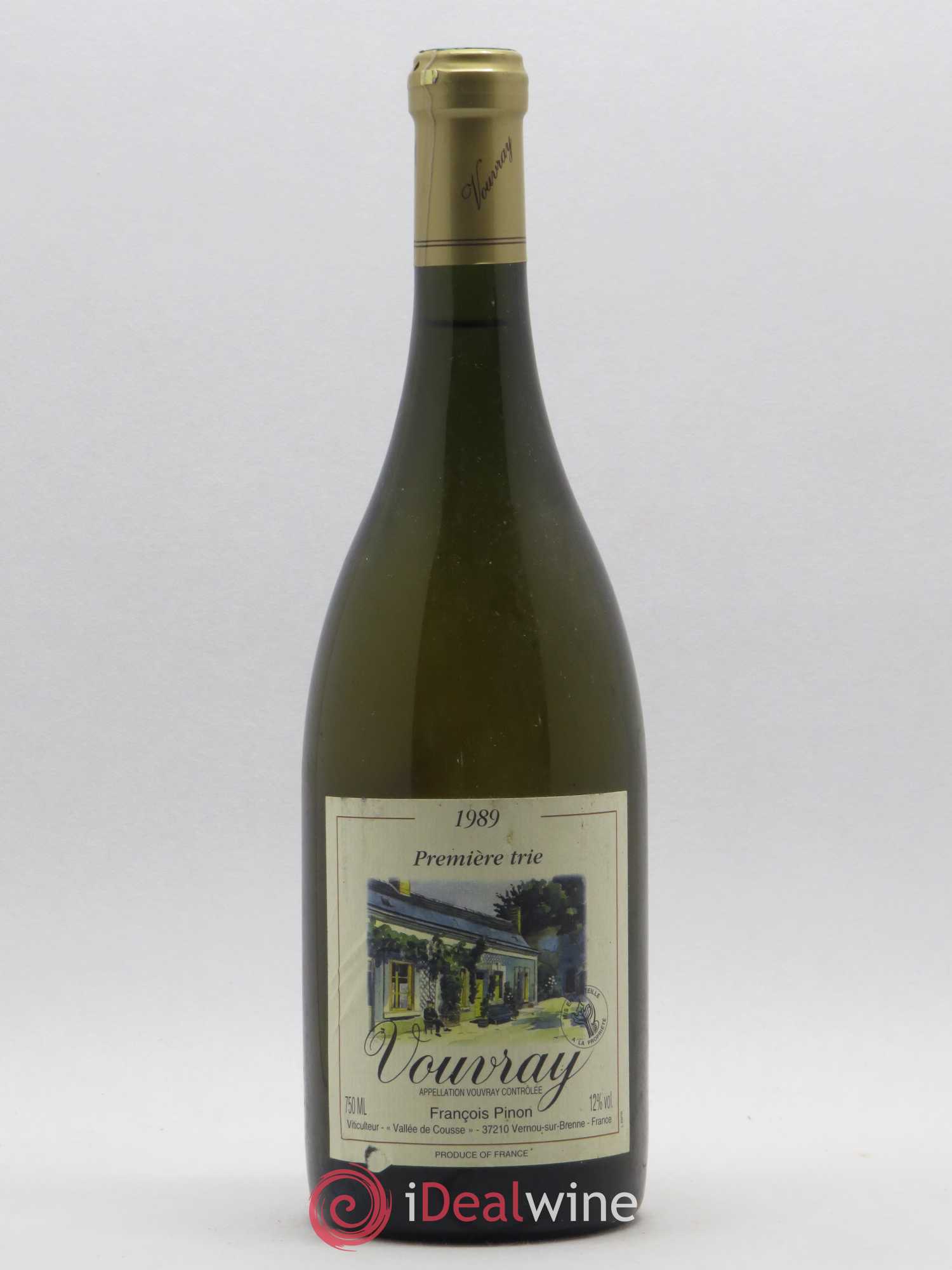 Vouvray 1er Trie François Pinon 1989 - Lotto di 1 bottiglia - 0