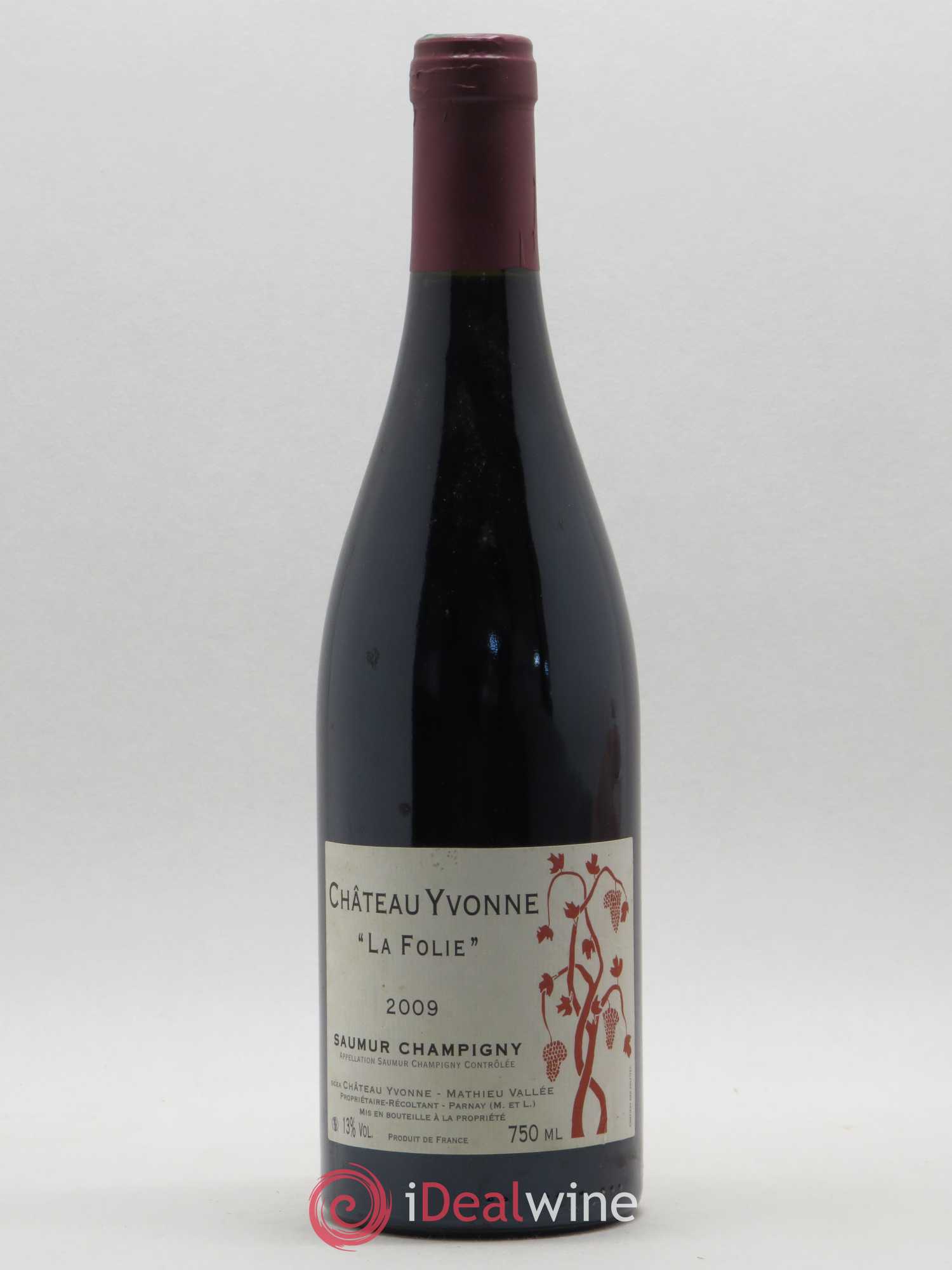 Saumur-Champigny Château Yvonne La Folie 2009 - Lot de 1 bouteille - 0