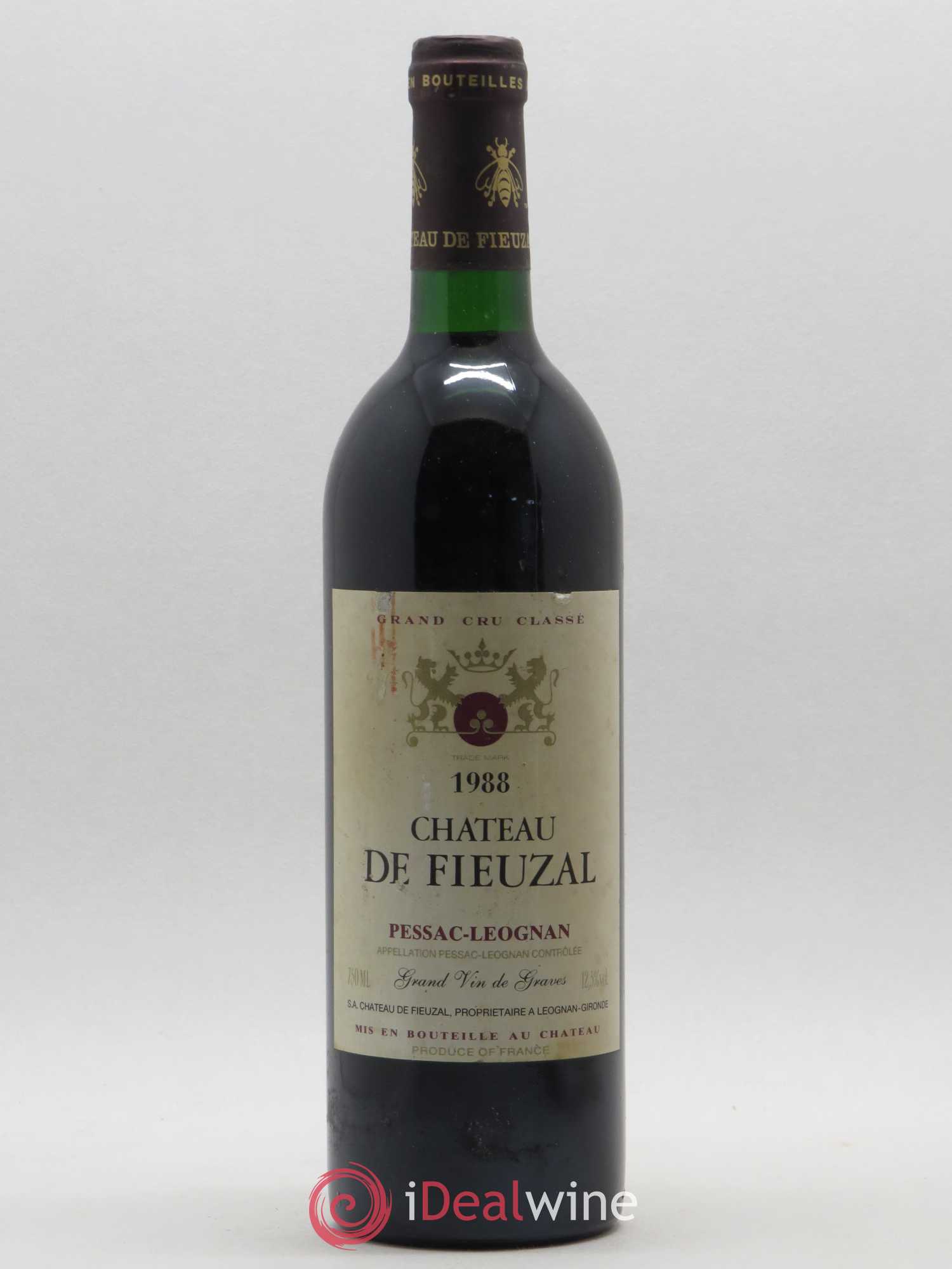 Château de Fieuzal Cru Classé de Graves 1988 - Lot de 1 bouteille - 0