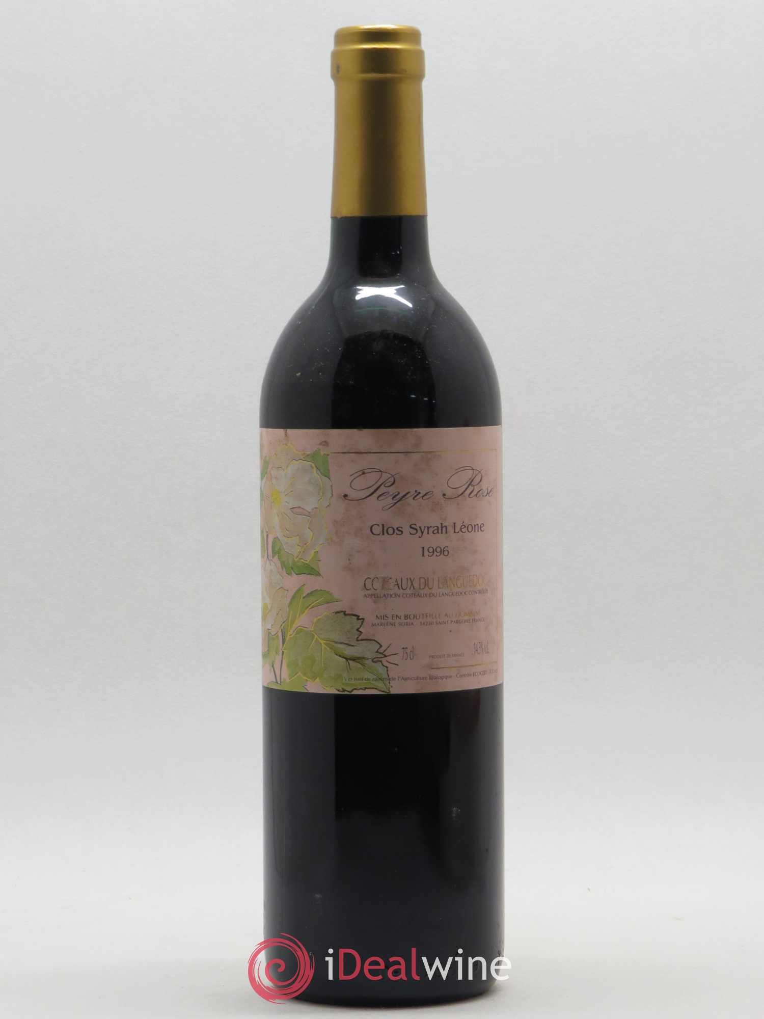 Coteaux du Languedoc Domaine Peyre Rose Belle Léone (anciennement Syrah Léone) Marlène Soria 1996 - Lot de 1 bouteille - 0