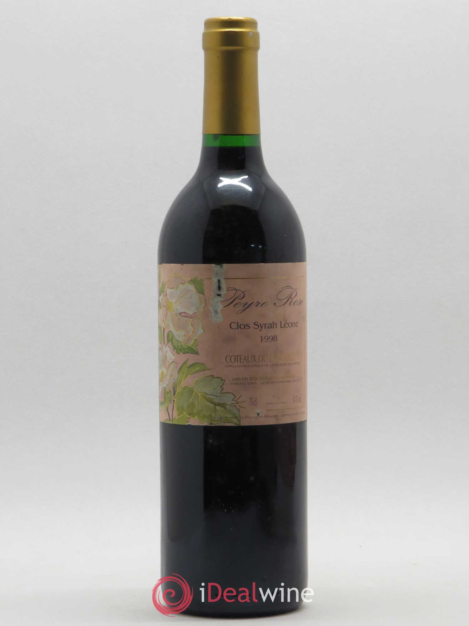 Coteaux du Languedoc Domaine Peyre Rose Belle Léone (anciennement Syrah Léone) Marlène Soria 1998 - Lot de 1 bouteille - 0