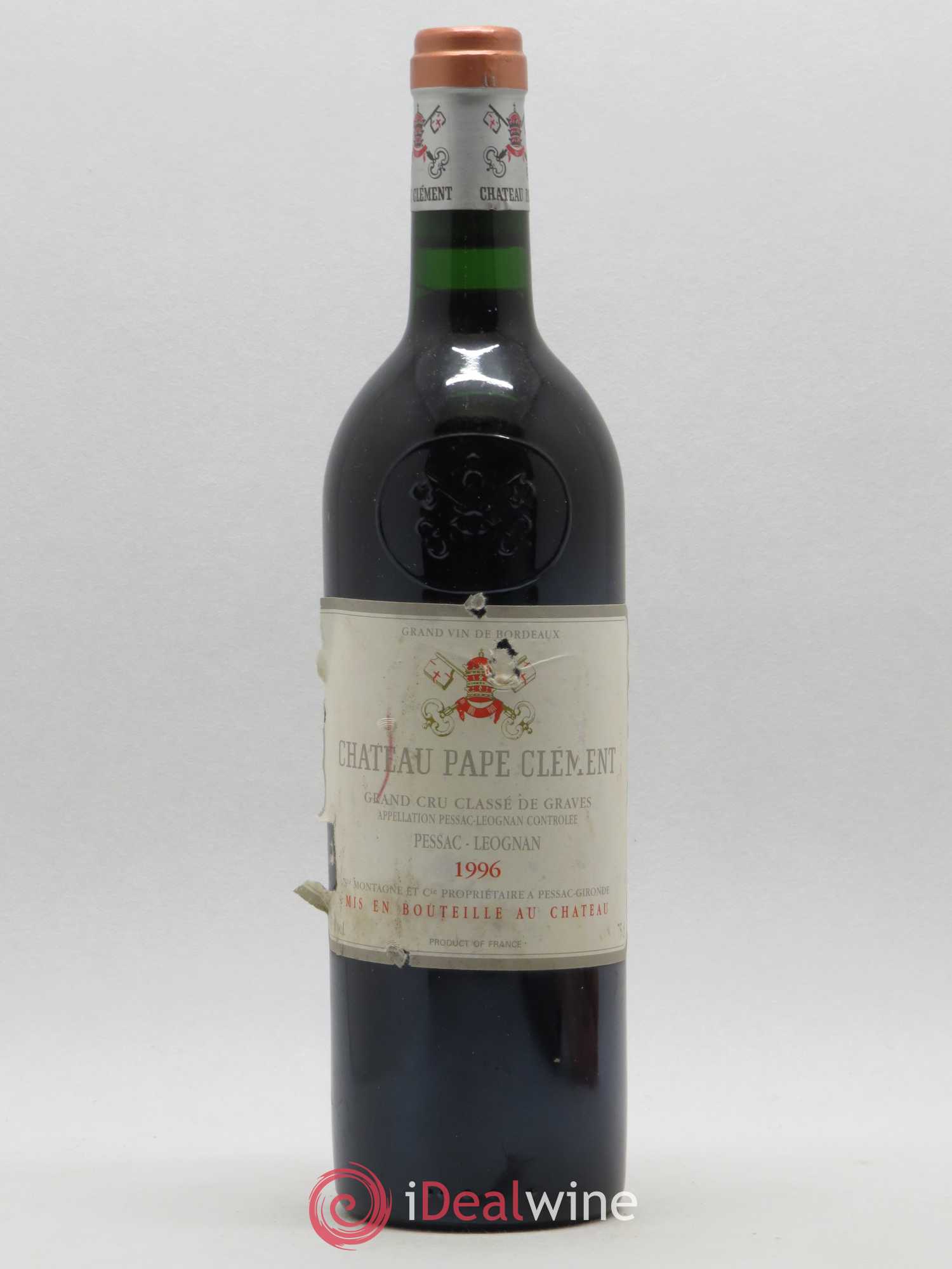 Château Pape Clément Cru Classé de Graves 1996 - Lot de 1 bouteille - 0