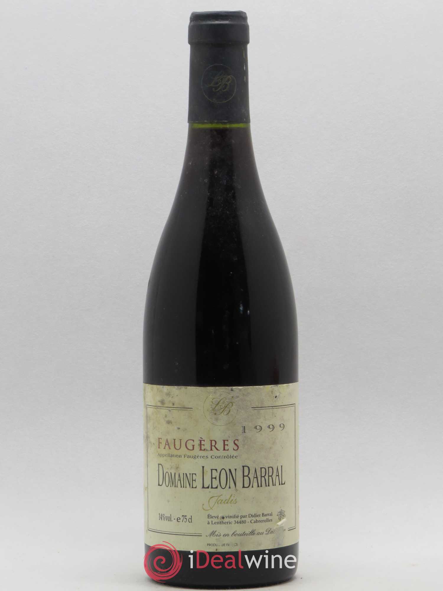 Faugères Jadis Domaine Léon Barral 1999 - Lot de 1 bouteille - 0