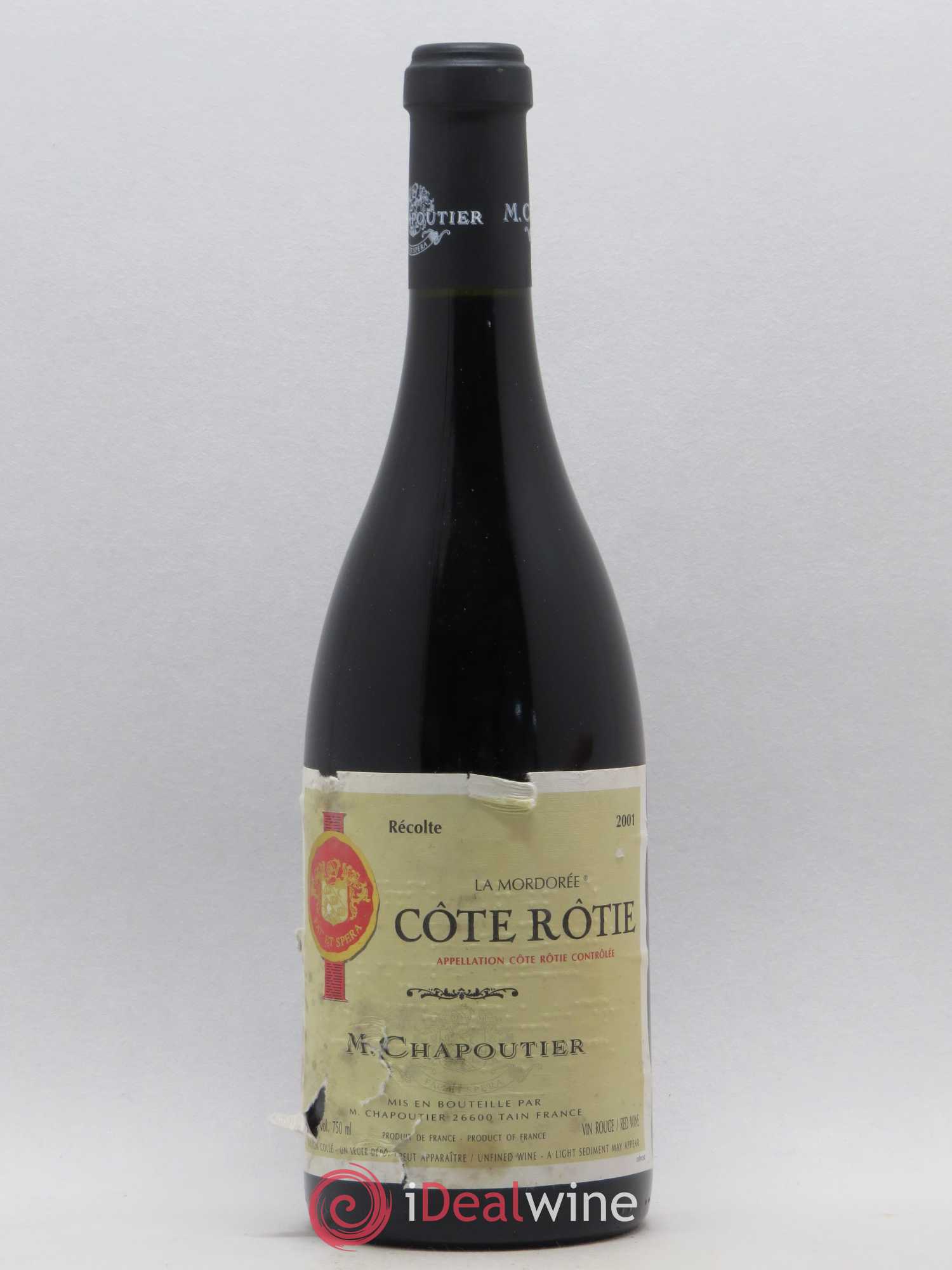 Côte-Rôtie La Mordorée Chapoutier 2001 - Lot de 1 bouteille - 0