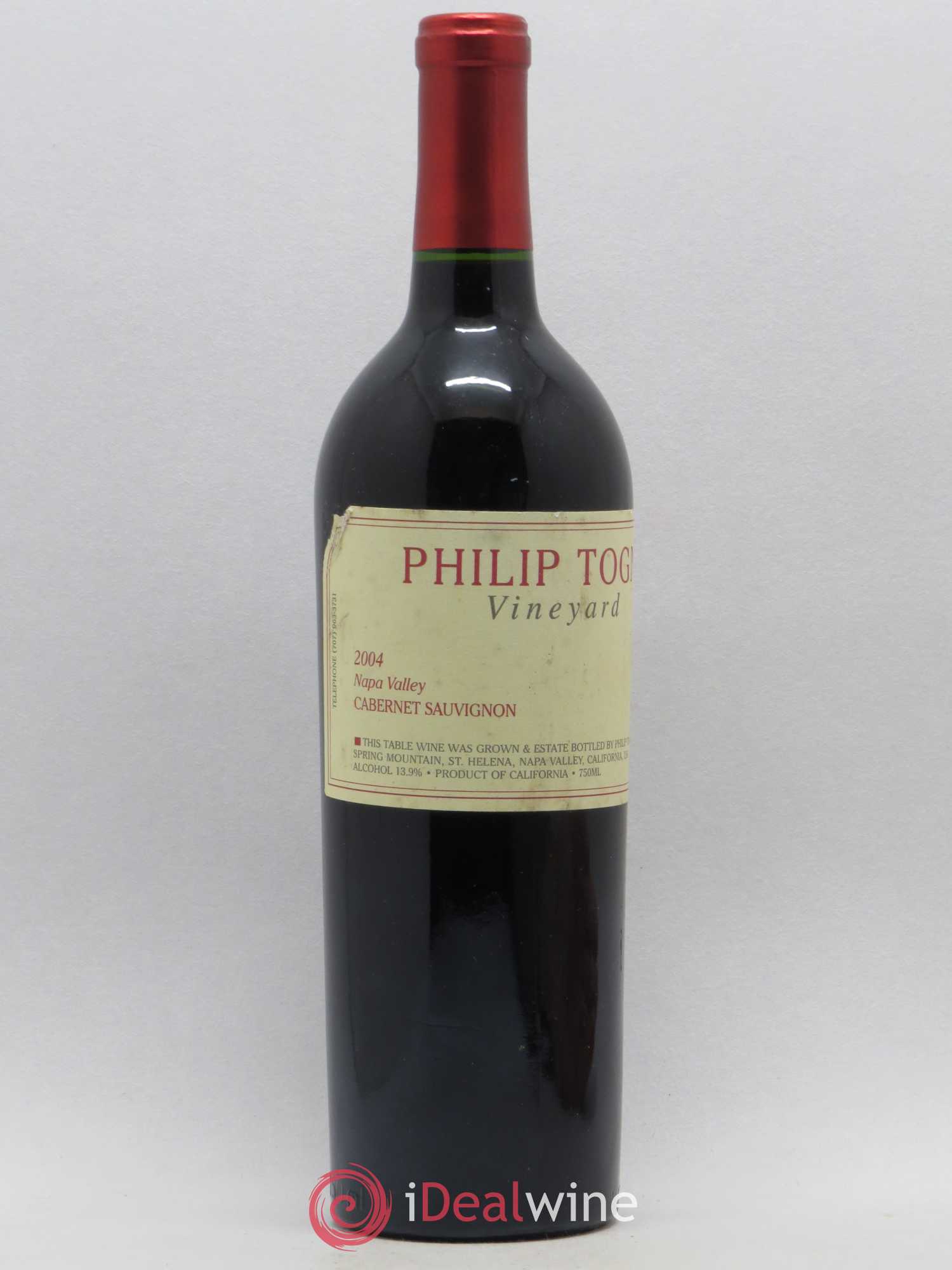 Napa Valley Philip Togni Cabernet Sauvignon 2004 - Lot de 1 bouteille - 0