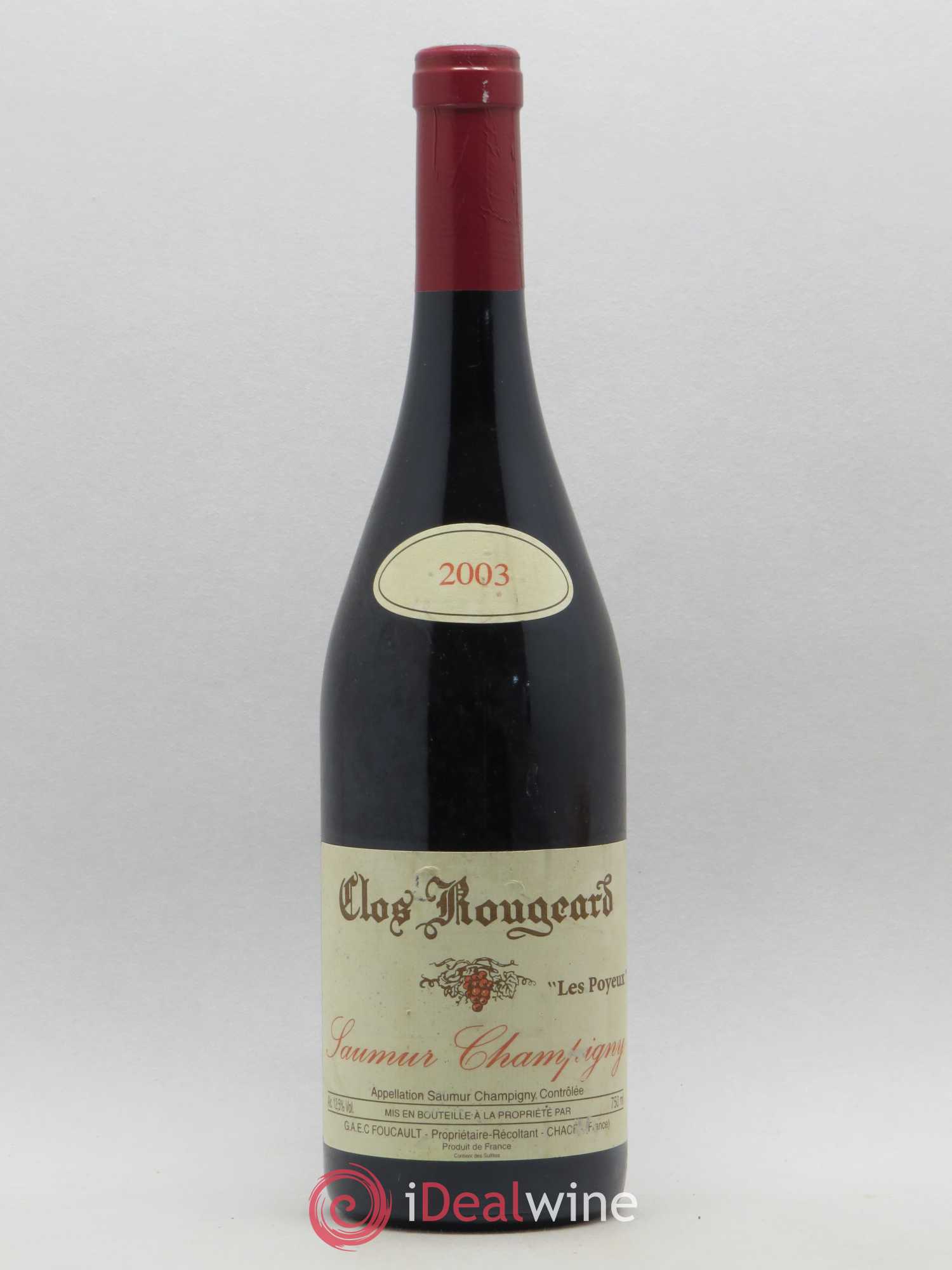 Saumur-Champigny Les Poyeux Clos Rougeard 2003 - Lot de 1 bouteille - 0