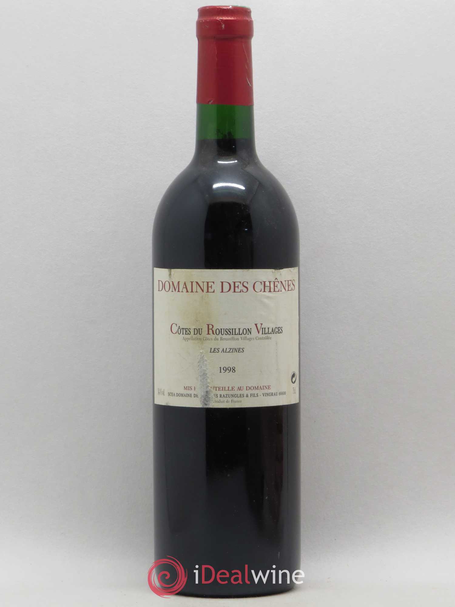 Côtes du Roussillon Les Alzines Domaine des Chenes Razungles 1998 - Posten von 1 Flasche - 0