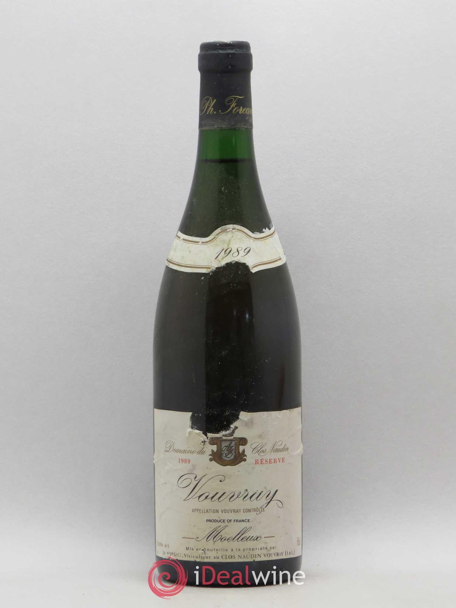 Vouvray Moelleux Réserve Clos Naudin - Philippe Foreau 1989 - Lotto di 1 bottiglia - 0
