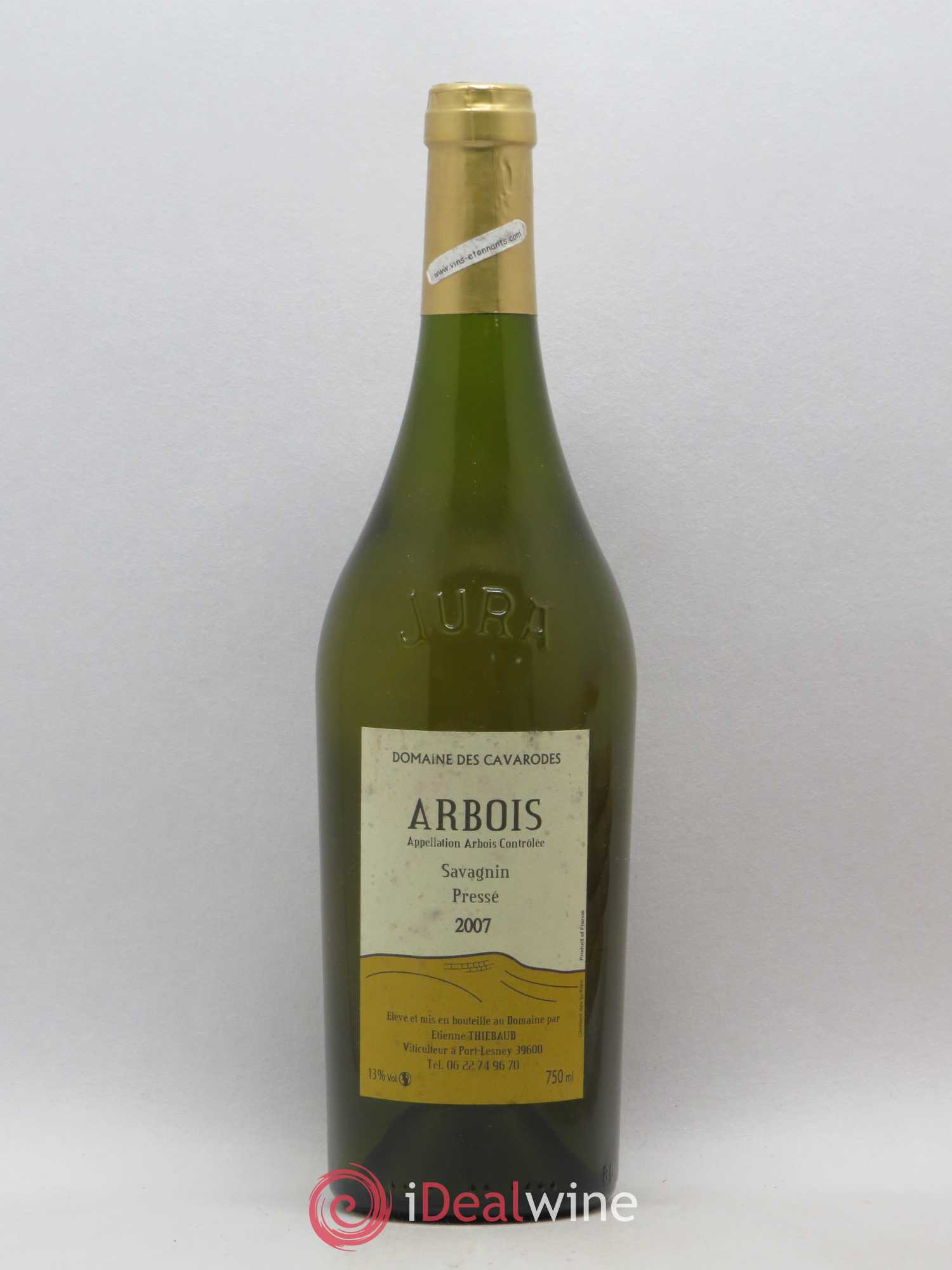 Arbois Savagnin Pressé Domaine des Cavarodes Etienne Thiebaud 2007 - Posten von 1 Flasche - 0