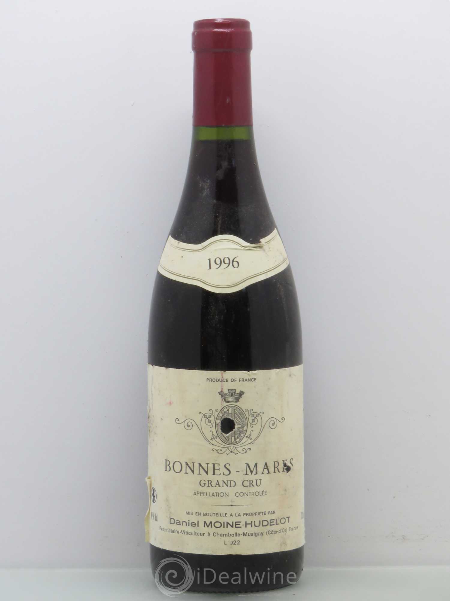 Bonnes-Mares Grand Cru Moine-Hudelot (Domaine) 1996 - Lot de 1 bouteille - 0
