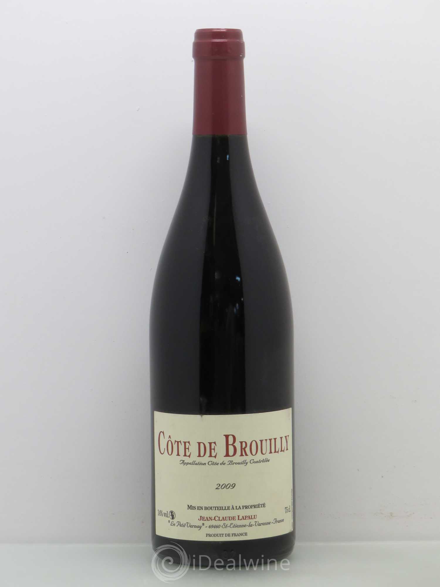 Côte de Brouilly Lapalu 2009 - Lot de 1 bouteille - 0