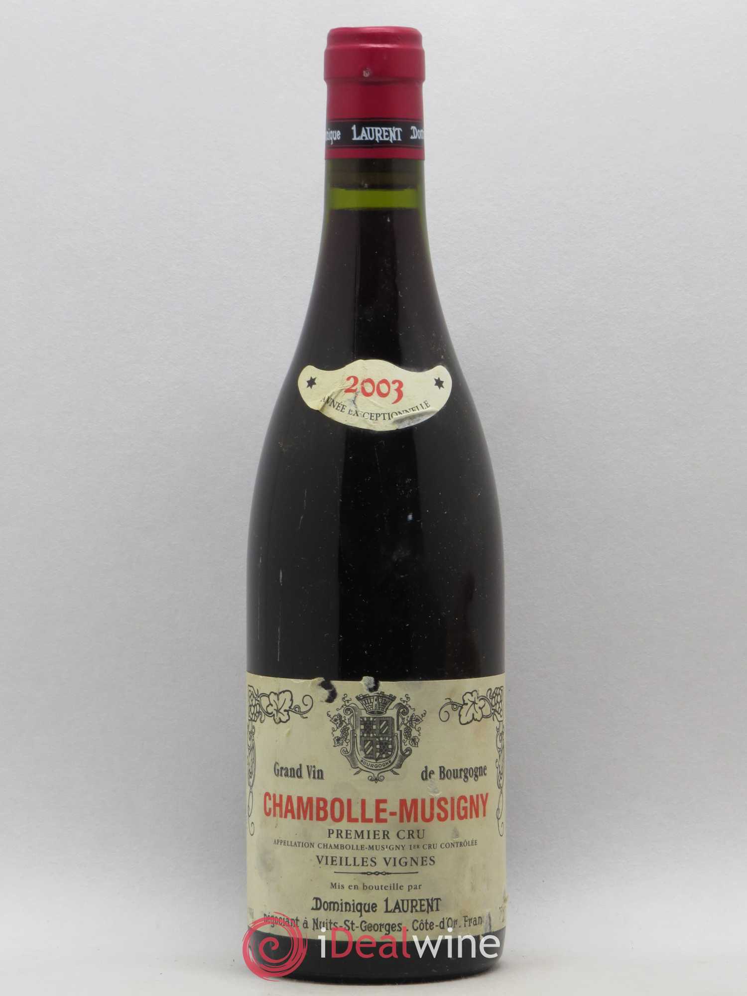 Chambolle-Musigny 1er Cru Vieilles Vignes Dominque Laurent 2003 - Posten von 1 Flasche - 0