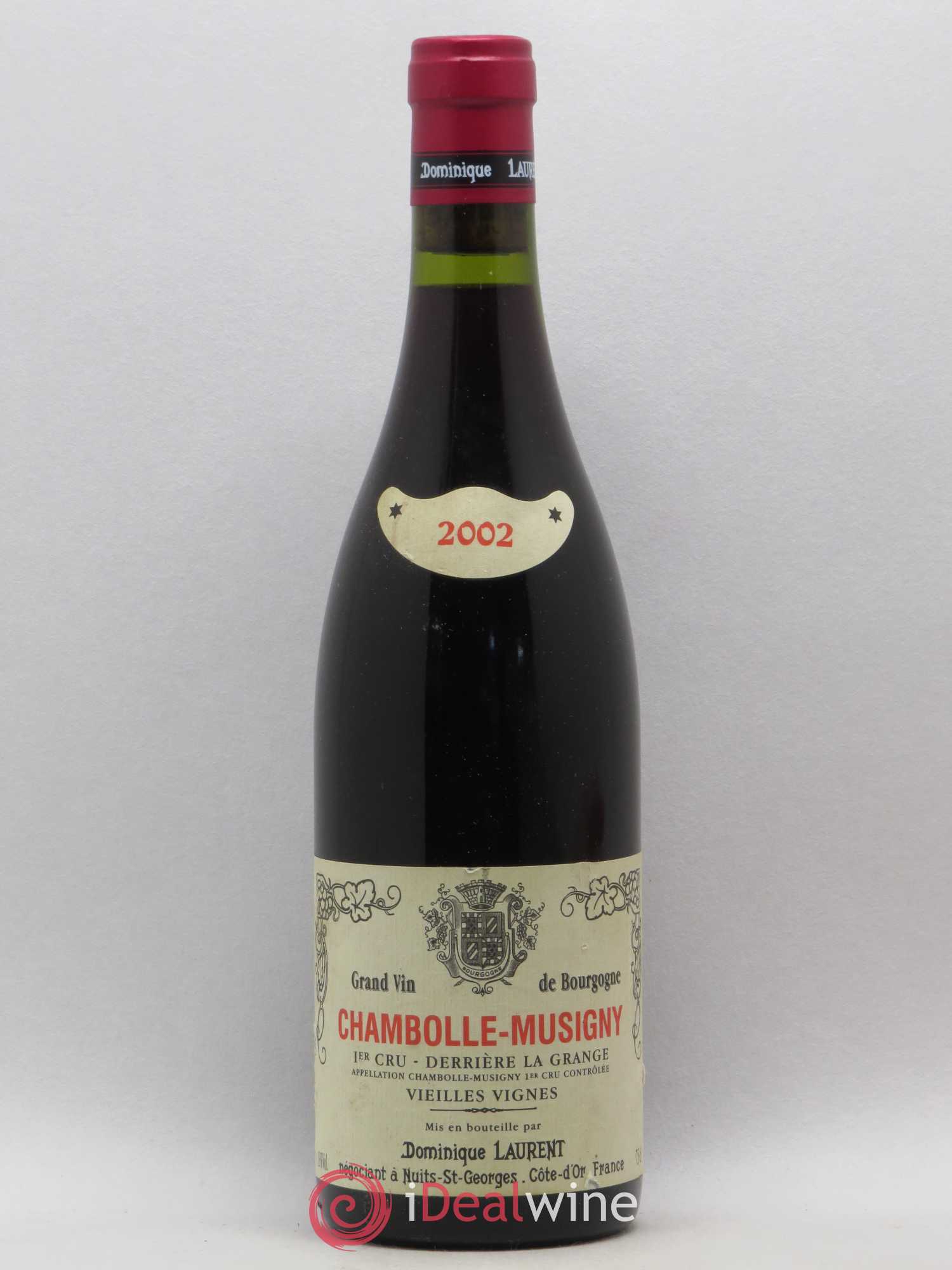 Chambolle-Musigny 1er Cru Derrière La Grange Vieilles Vignes Dominique Laurent Vieilles vignes 2002 - Lot de 1 bouteille - 0