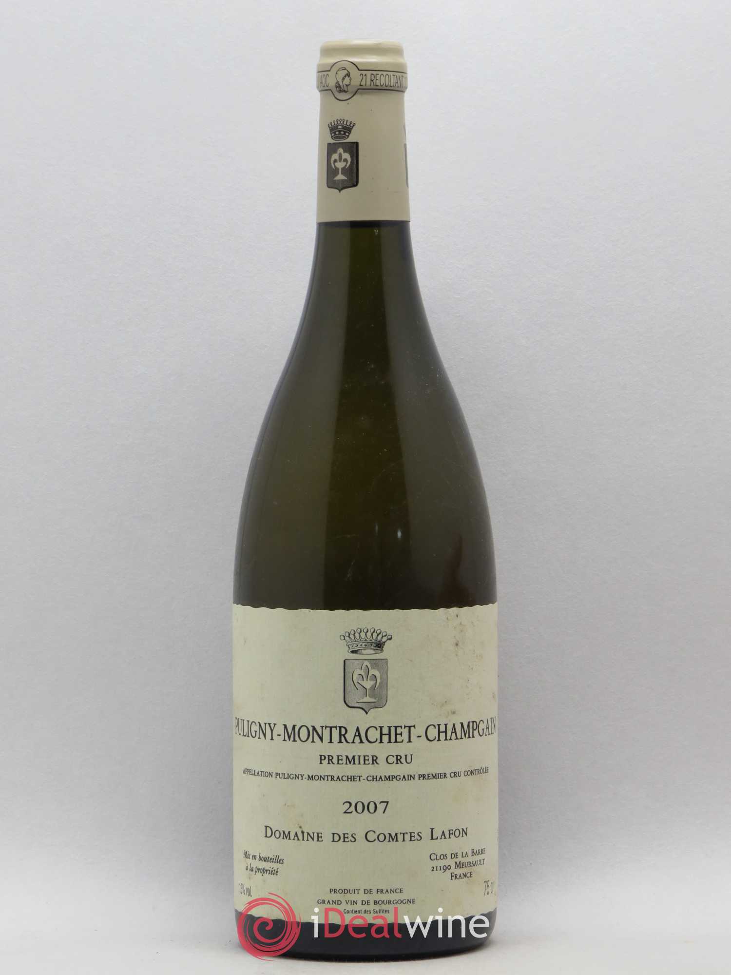 Puligny-Montrachet 1er Cru Champgain Comtes Lafon (Domaine des) 2007 - Lot de 1 bouteille - 0