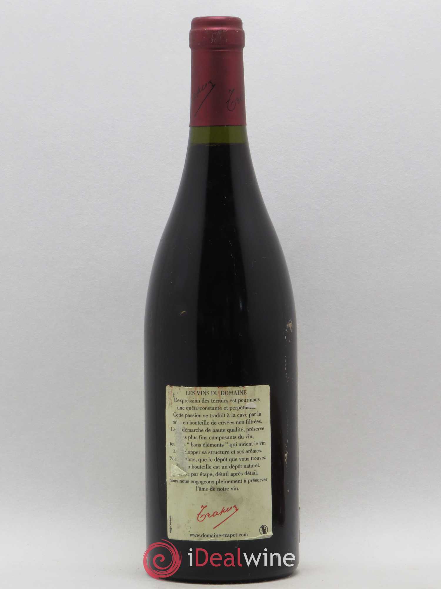 Chambertin Grand Cru Domaine Trapet 2001 - Lot de 1 bouteille - 1
