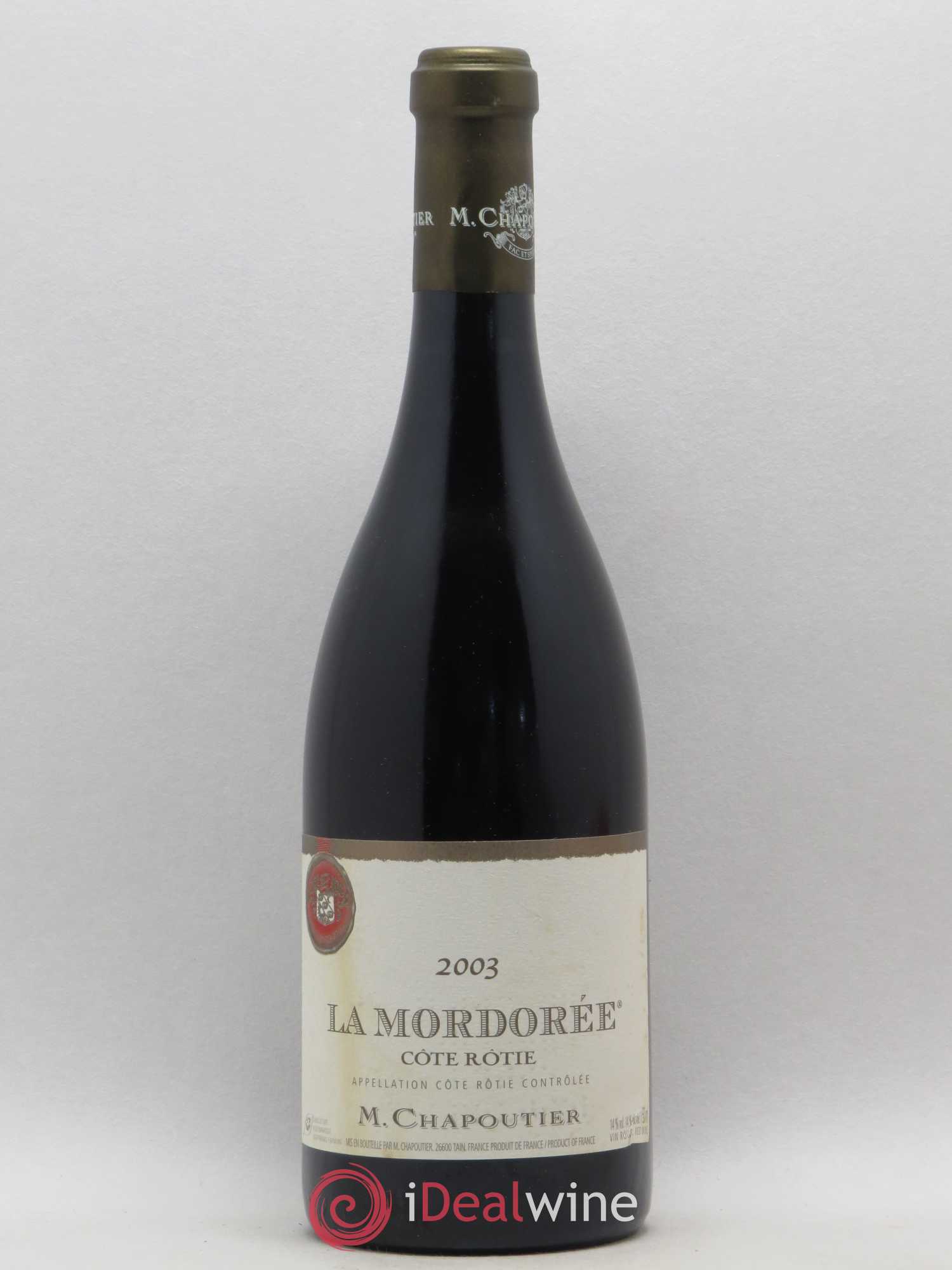 Côte-Rôtie La Mordorée Chapoutier 2003 - Lot de 1 bouteille - 0