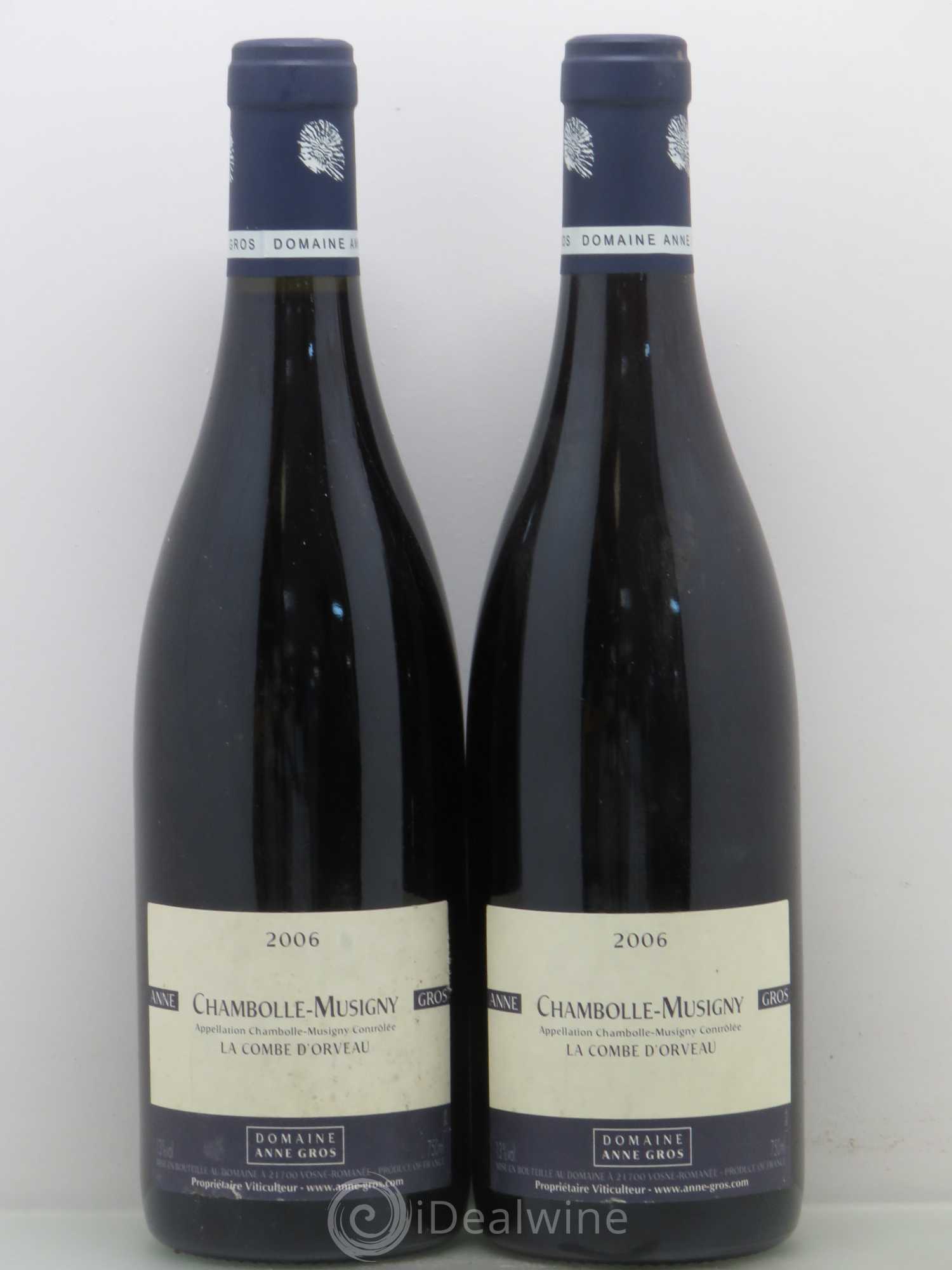 Chambolle-Musigny La Combe d'Orveau Anne Gros 2006 - Lot de 2 bouteilles - 0