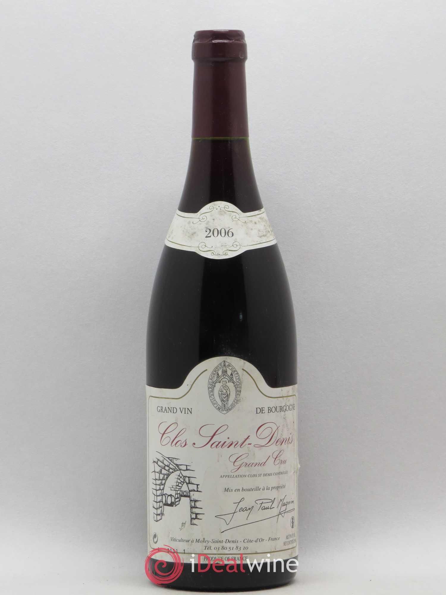 Clos Saint-Denis Grand Cru Jean-Paul Magnien 2006 - Lot de 1 bouteille - 0