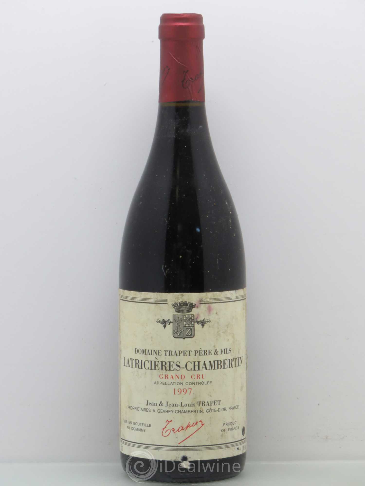 Latricières-Chambertin Grand Cru Domaine Trapet 1997 - Lot de 1 bouteille - 0