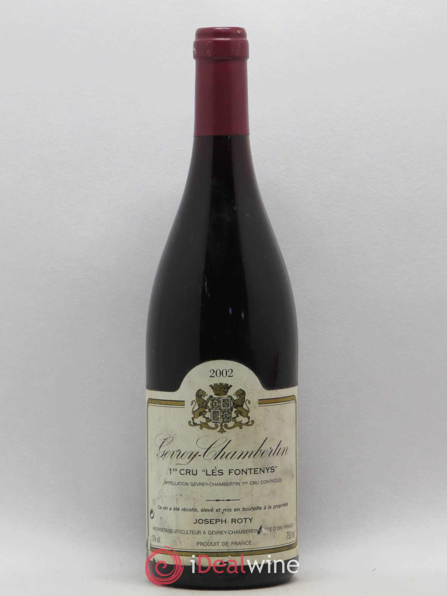 Gevrey-Chambertin 1er Cru Les Fontenys Joseph Roty (Domaine) 2002 - Lot de 1 bouteille - 0