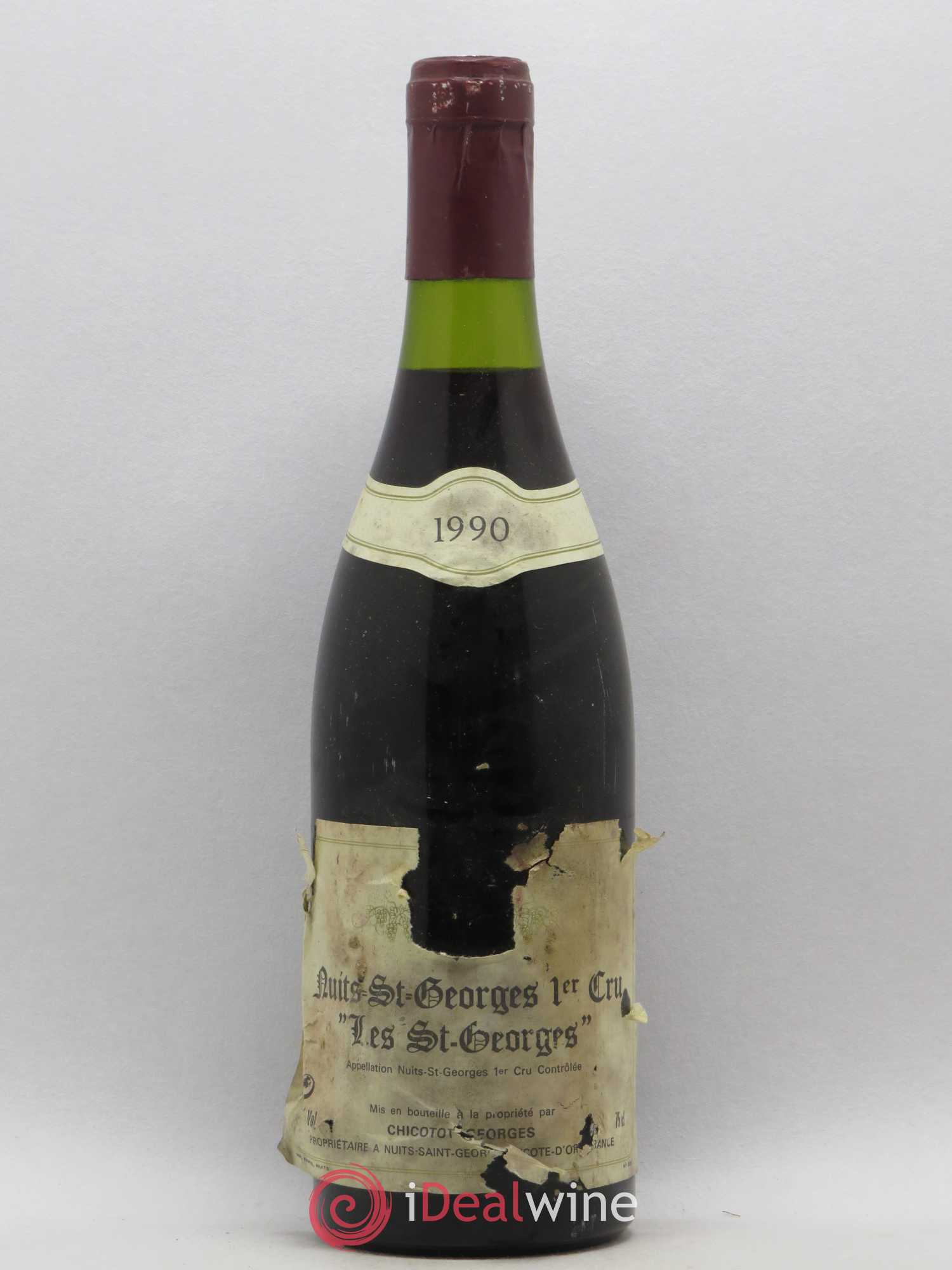 Nuits-Saint-Georges 1er Cru Les Saint Georges G. Chicotot 1990 - Posten von 1 Flasche - 0