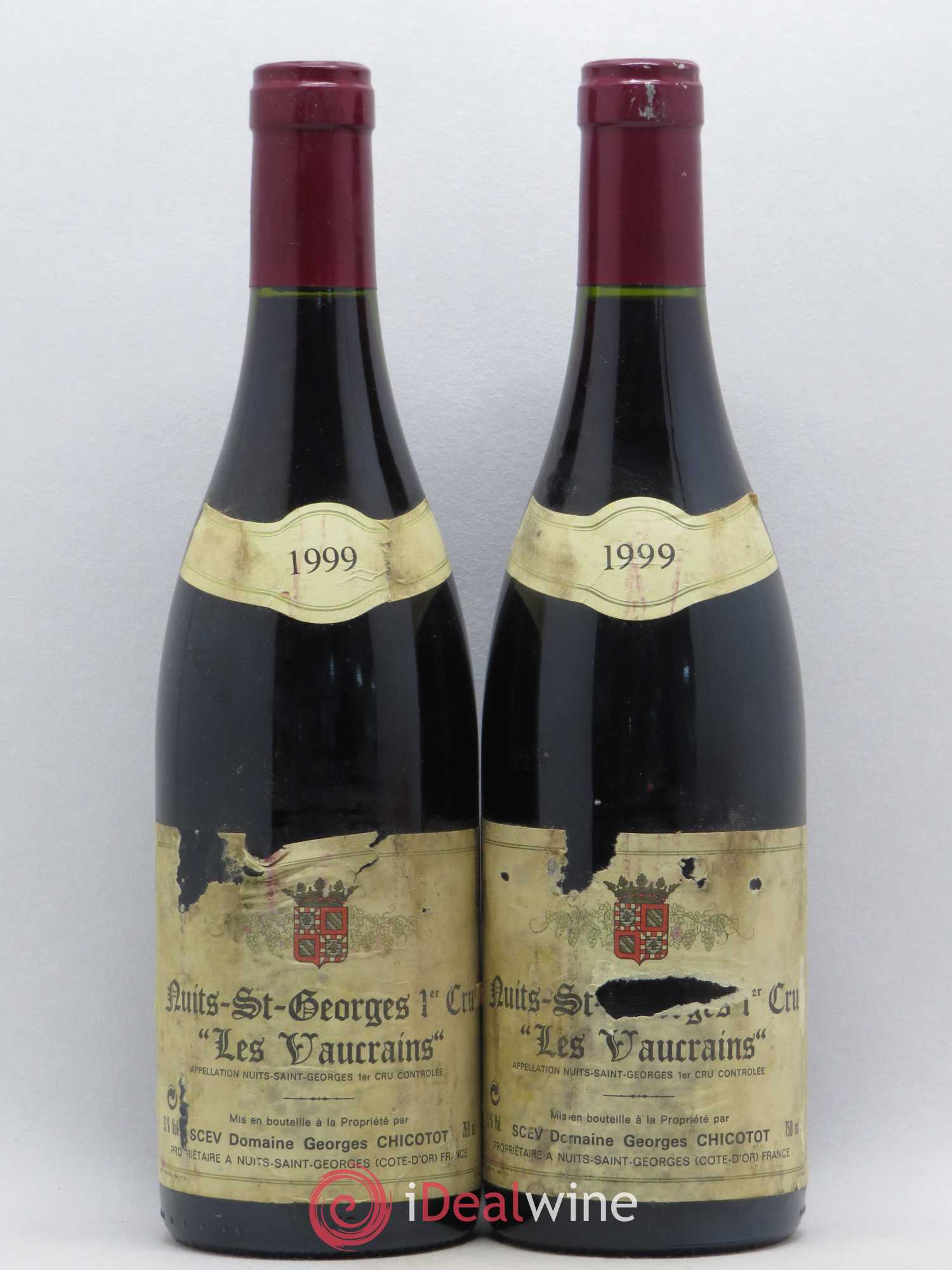 Nuits-Saint-Georges 1er Cru Les Vaucrains G. Chicotot 1999 - Posten von 2 Flaschen - 0
