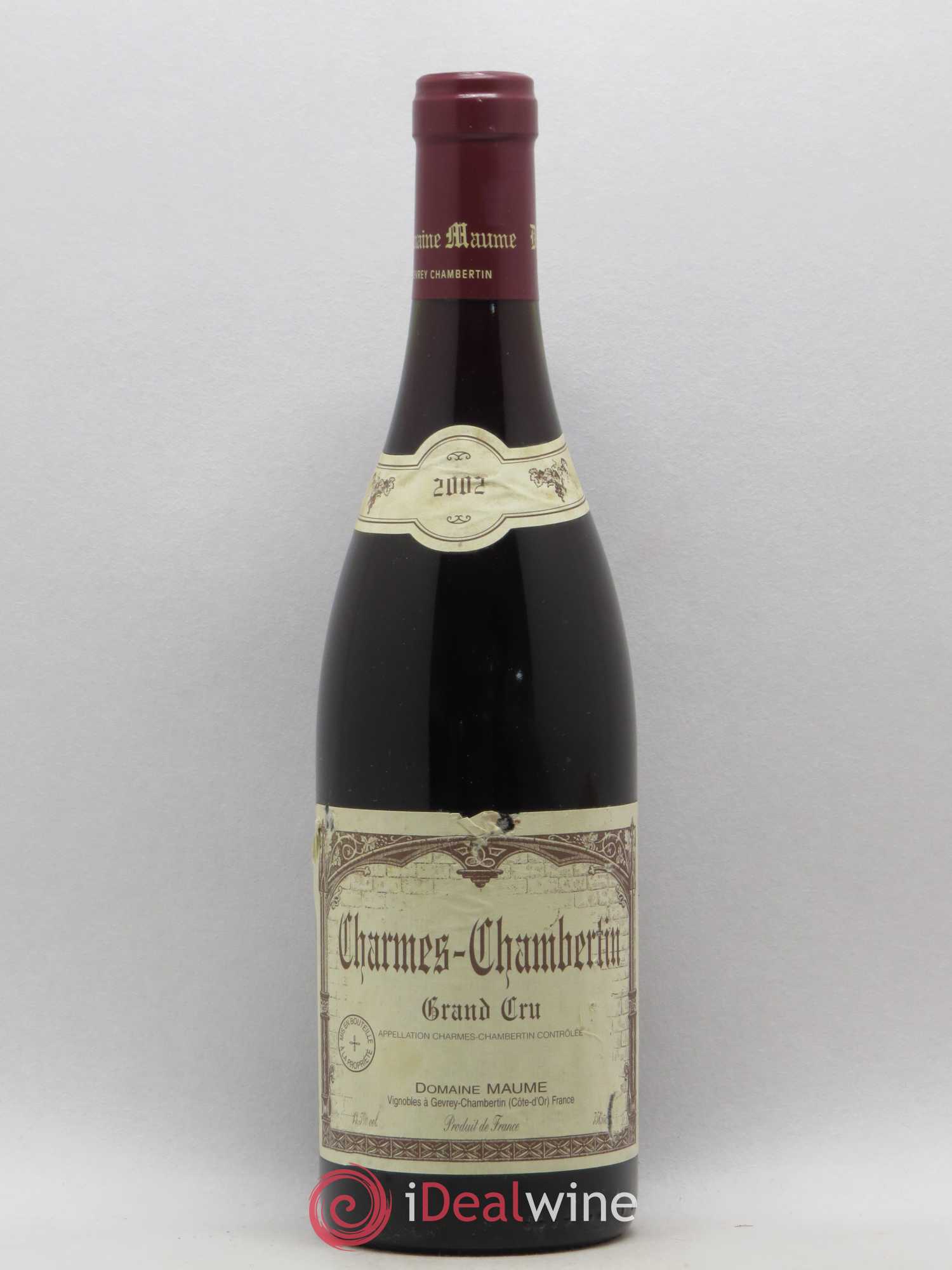 Charmes-Chambertin Grand Cru Domaine Maume 2002 - Posten von 1 Flasche - 0