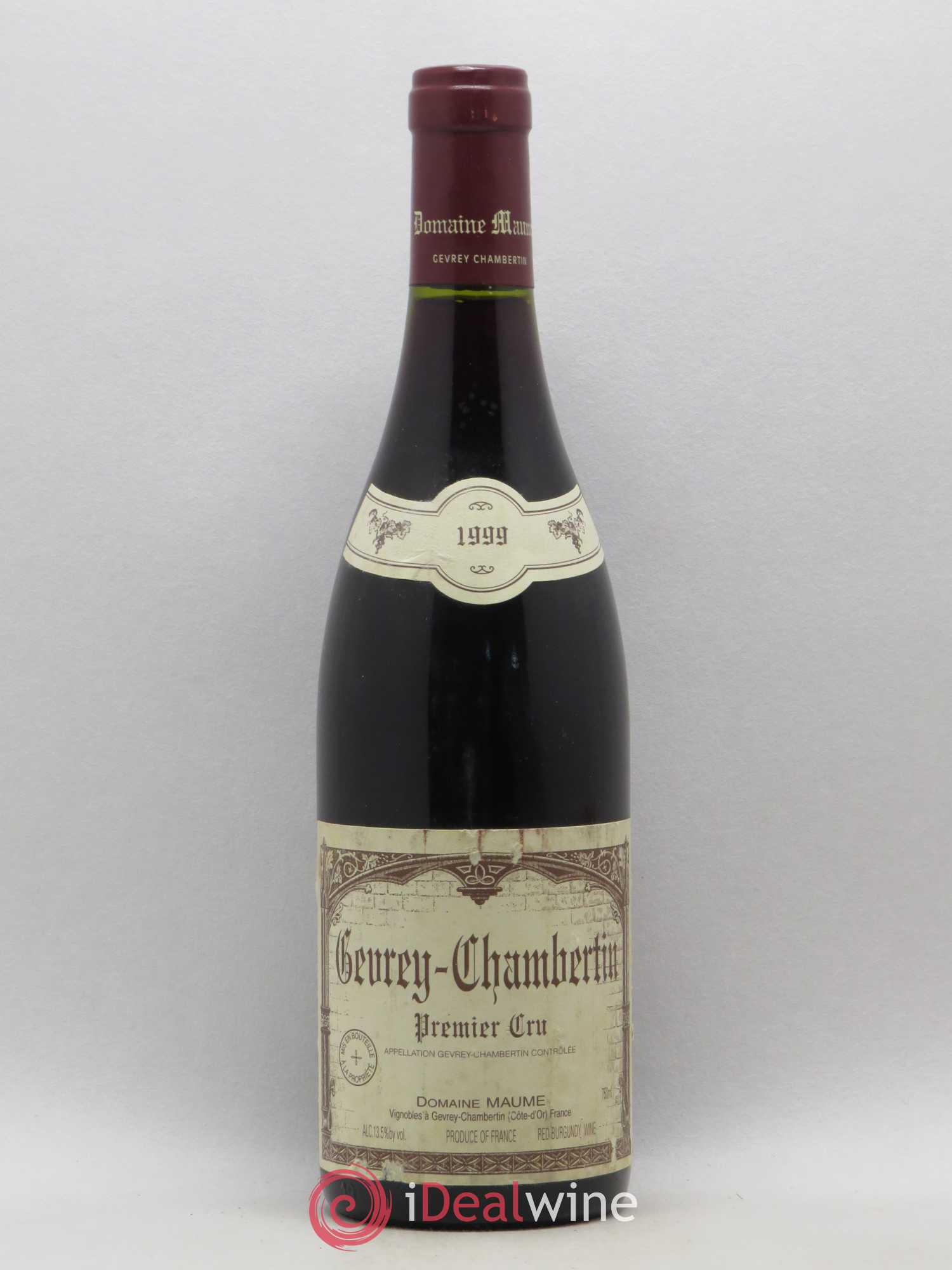 Gevrey-Chambertin 1er Cru Domaine Maume 1999 - Posten von 1 Flasche - 0