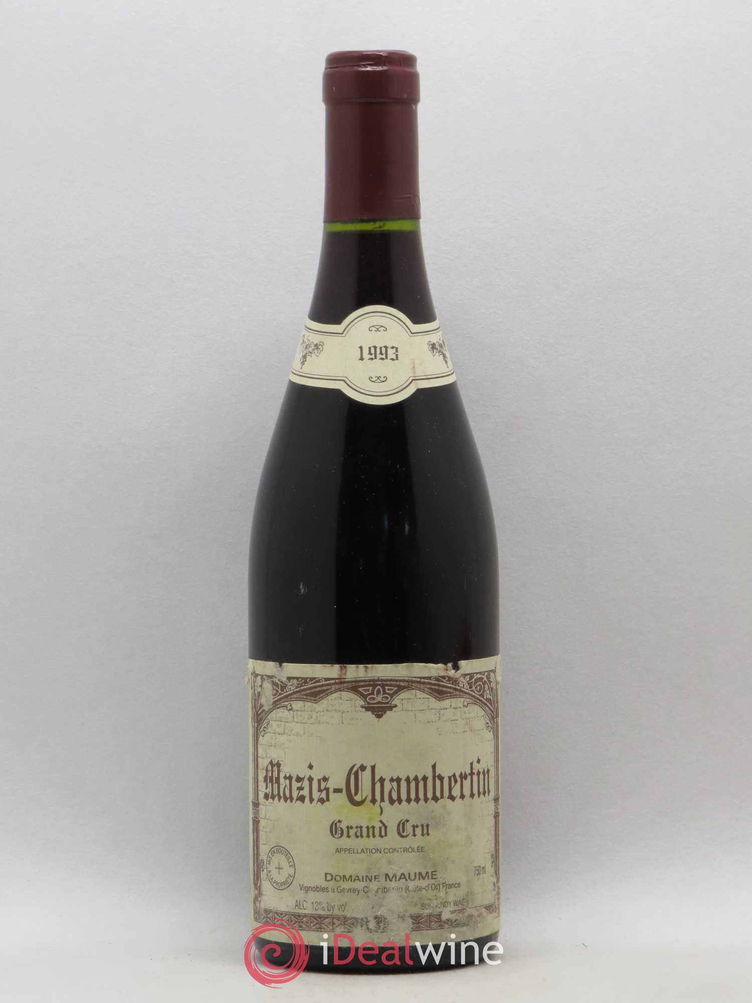 Mazis-Chambertin Grand Cru Domaine Maume 1993 - Posten von 1 Flasche - 0