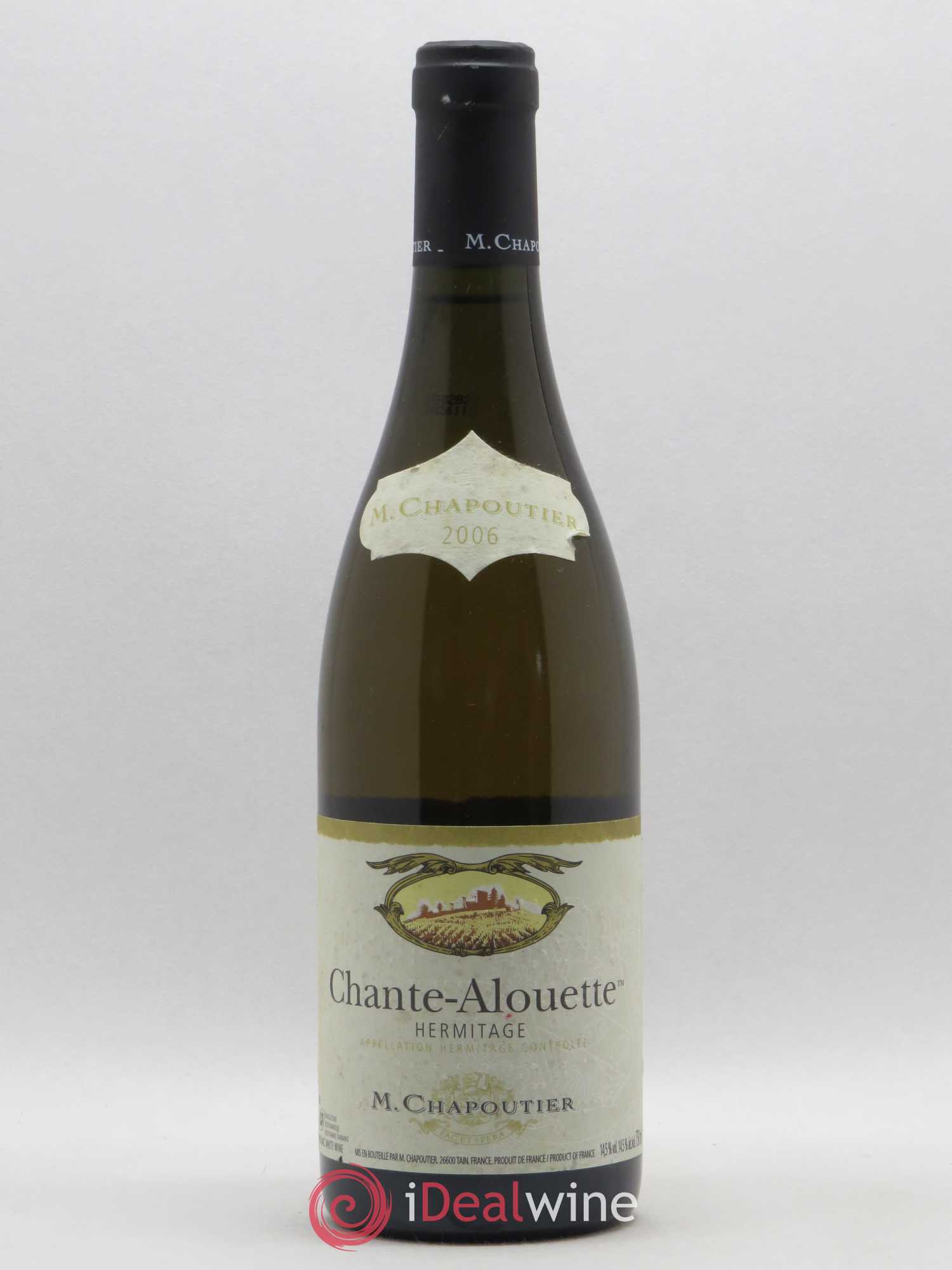 Hermitage Chante Alouette Chapoutier 2006 - Lot de 1 bouteille - 0