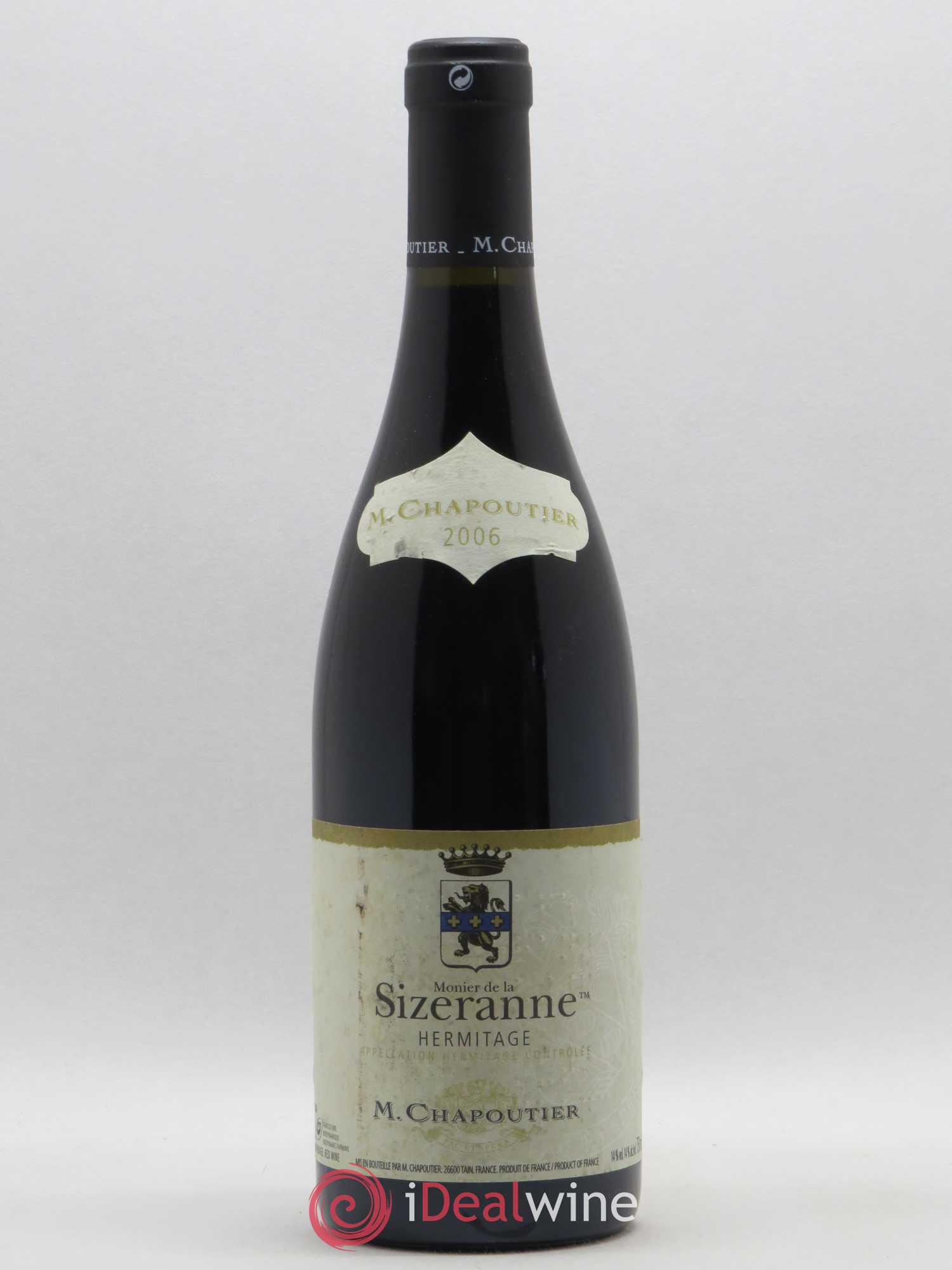 Hermitage Monier de La Sizeranne Chapoutier 2006 - Lot de 1 bouteille - 0