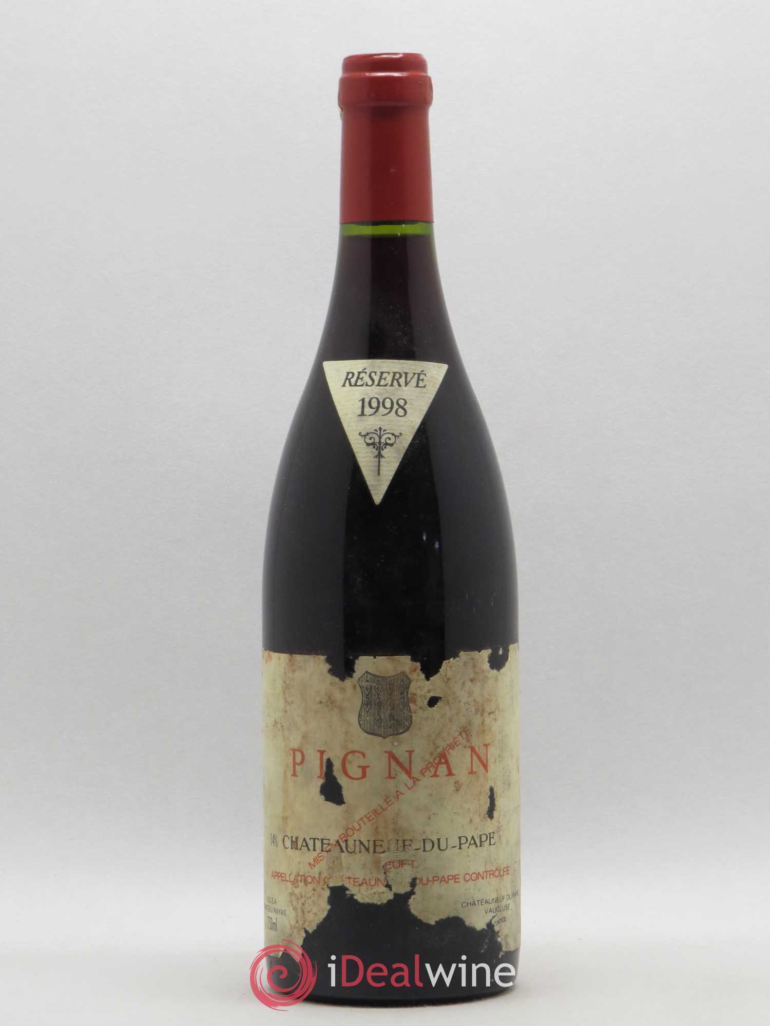 Châteauneuf-du-Pape Pignan Emmanuel Reynaud 1998 - Lot de 1 bouteille - 0