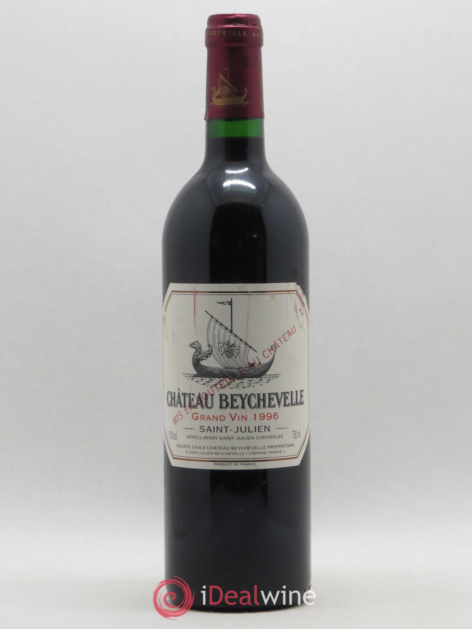 Château Beychevelle 4ème Grand Cru Classé 1996 - Lot de 1 bouteille - 0