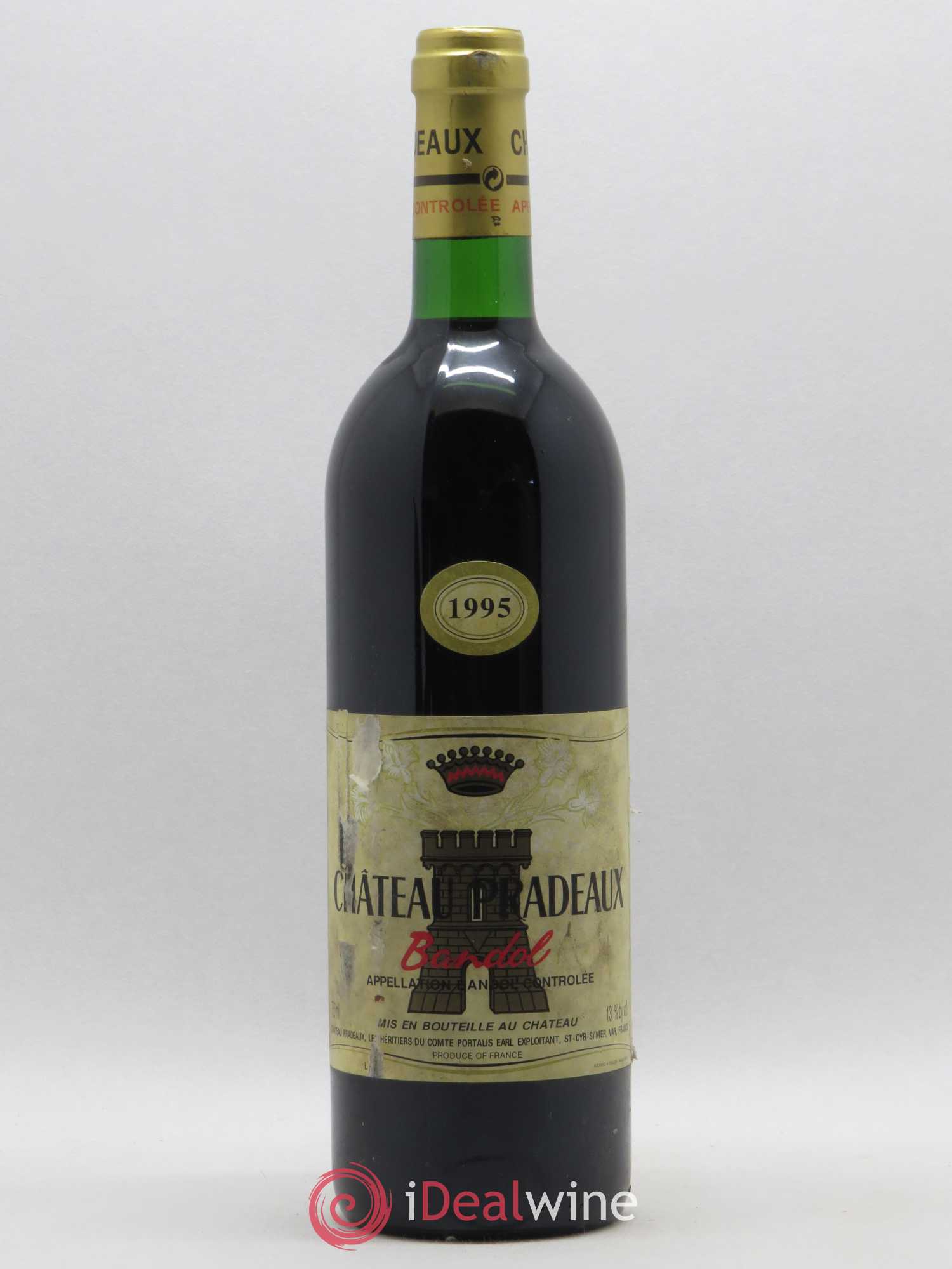 Bandol Château Pradeaux Famille Portalis 1995 - Lot de 1 bouteille - 0