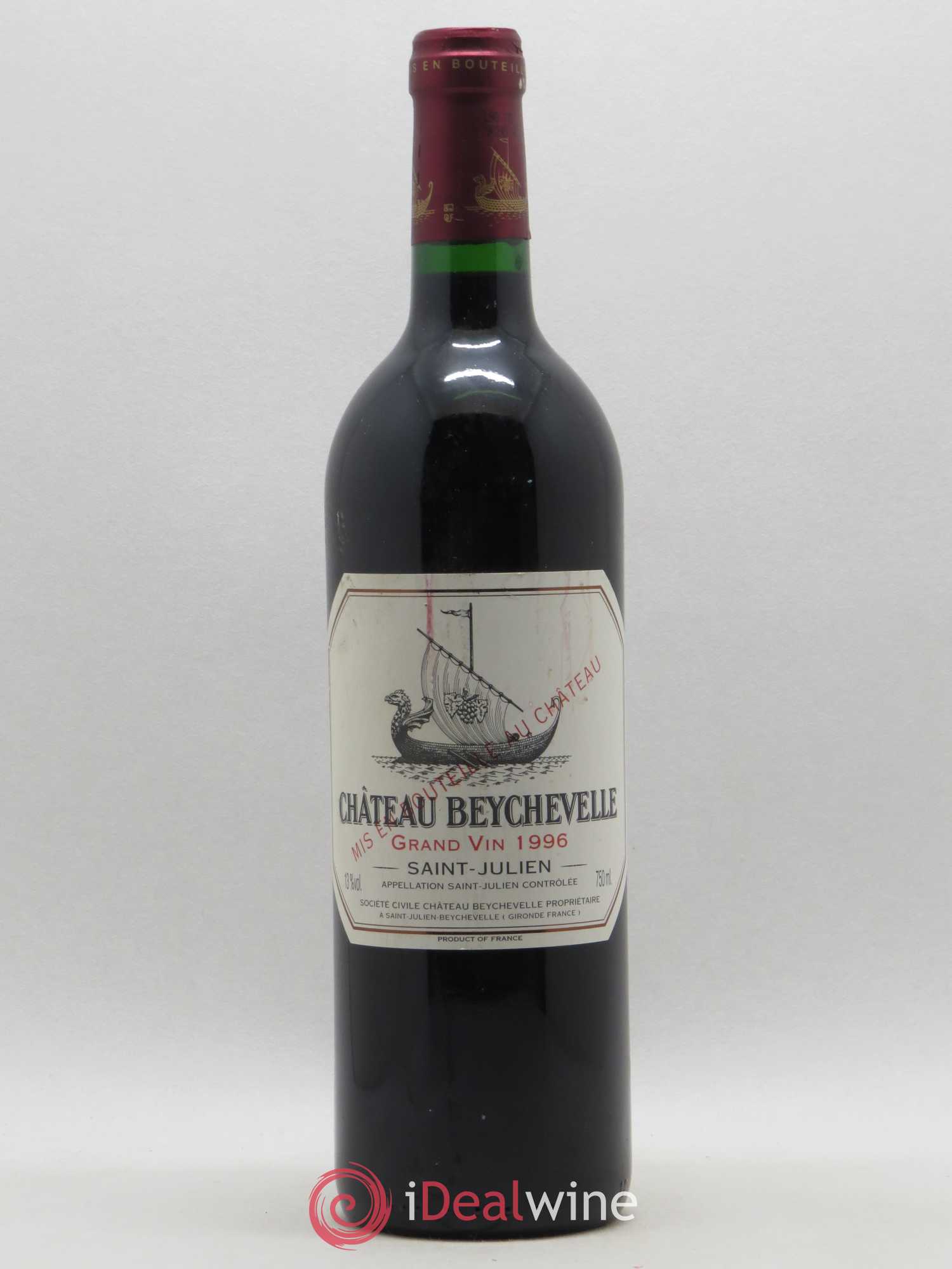 Château Beychevelle 4ème Grand Cru Classé 1996 - Lot de 1 bouteille - 0