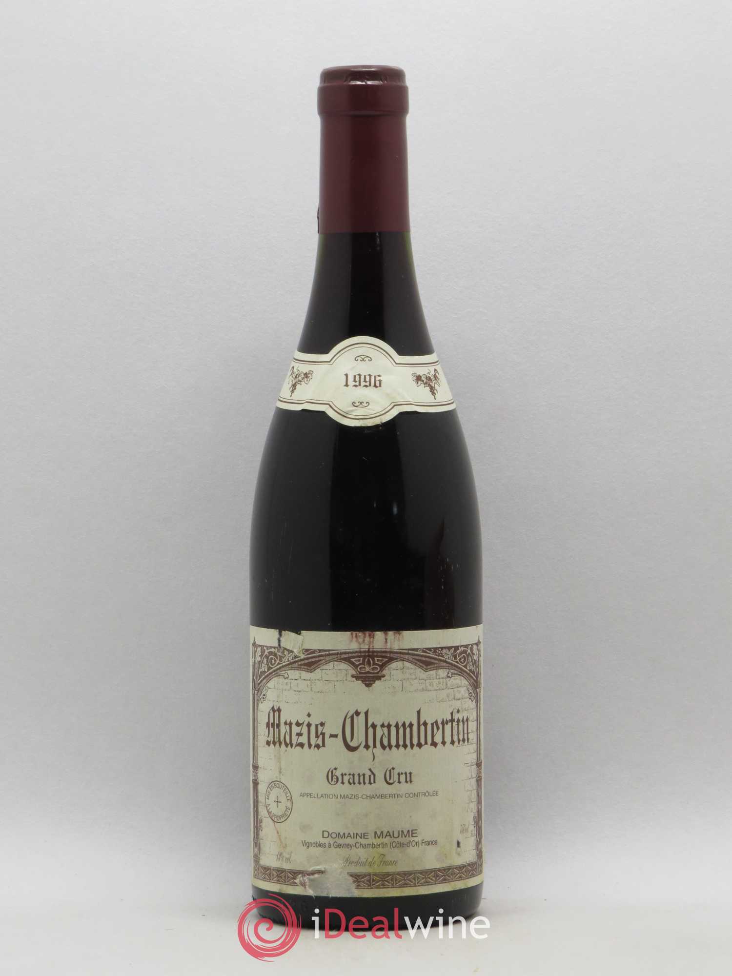 Mazis-Chambertin Grand Cru Domaine Maume 1996 - Posten von 1 Flasche - 0