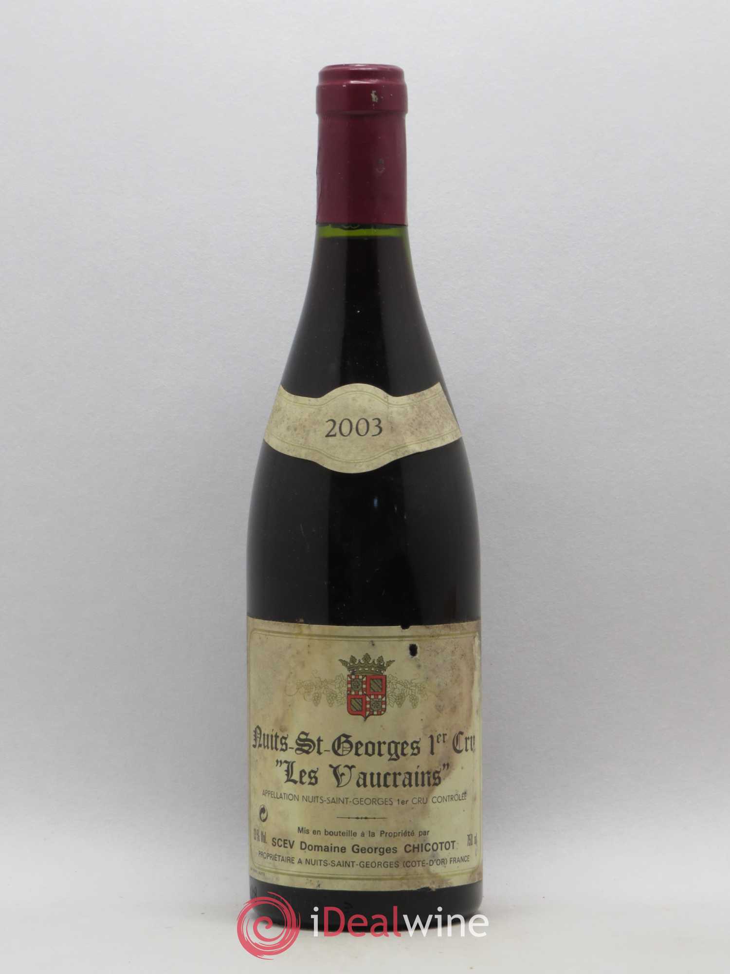 Nuits-Saint-Georges 1er Cru Les Vaucrains G. Chicotot 2003 - Posten von 1 Flasche - 0