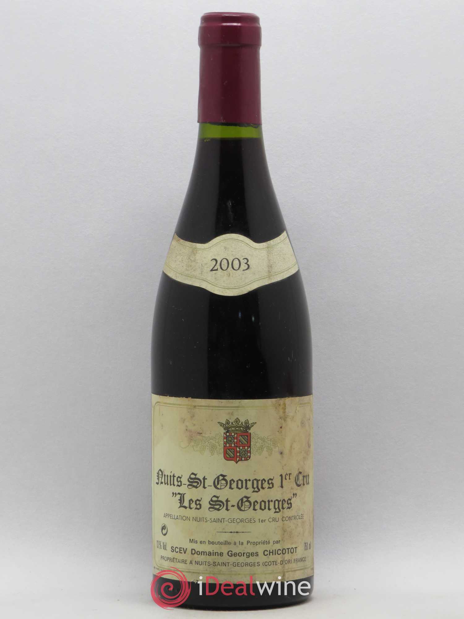 Nuits-Saint-Georges 1er Cru Les Saint Georges G. Chicotot 2003 - Posten von 1 Flasche - 0