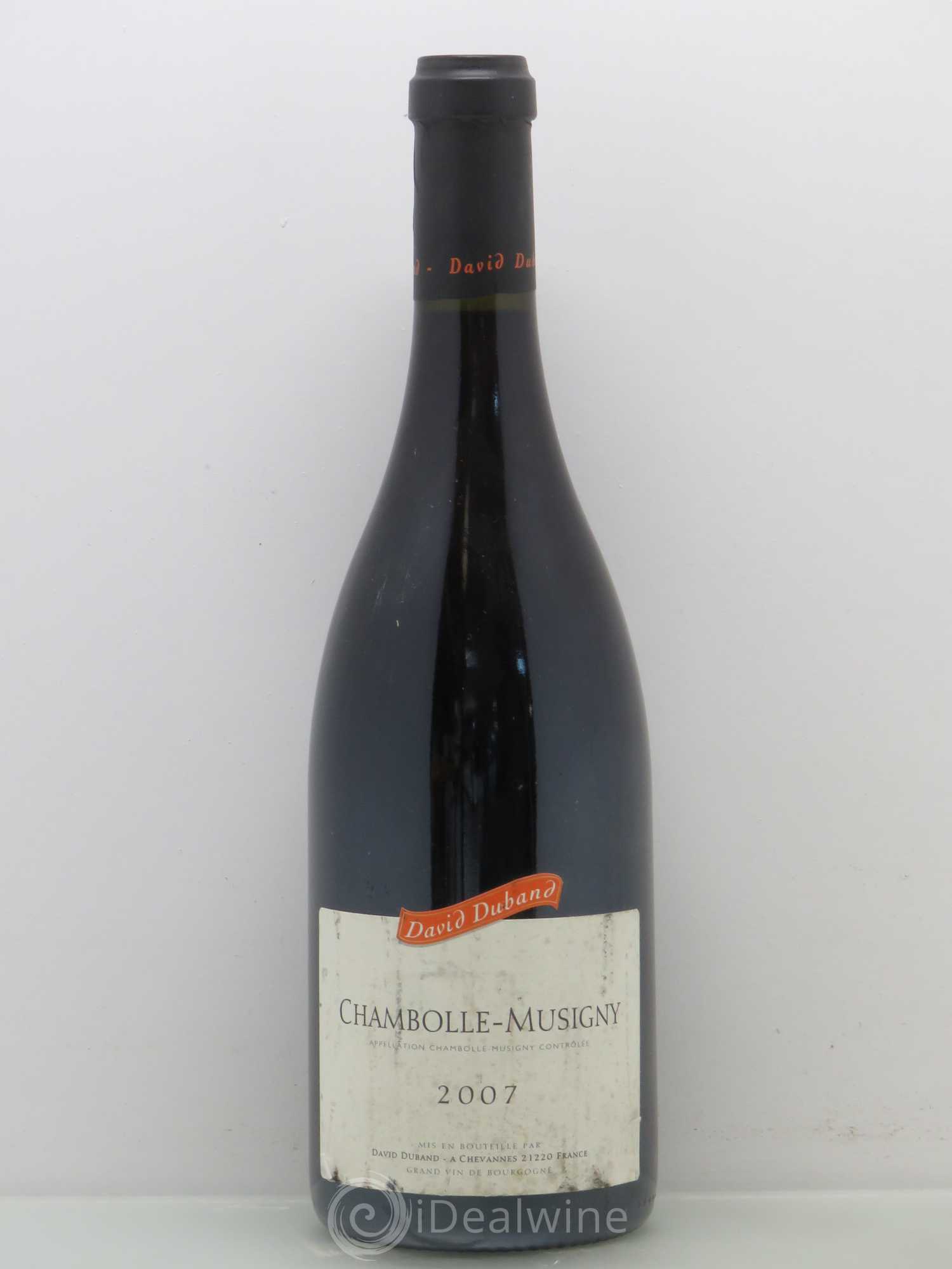 Chambolle-Musigny David Duband (Domaine) 2007 - Lot de 1 bouteille - 0