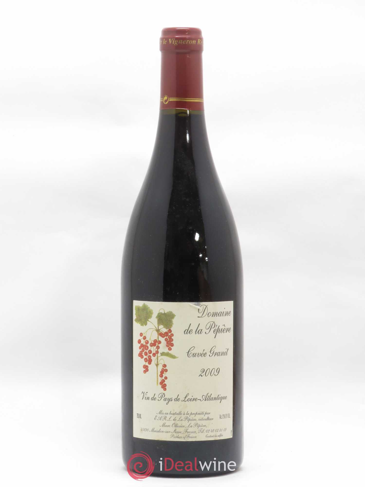 Vin de France IGP Loire-Atlantique Granit Domaine de la Pépière 2009 - Lot de 1 bouteille - 0