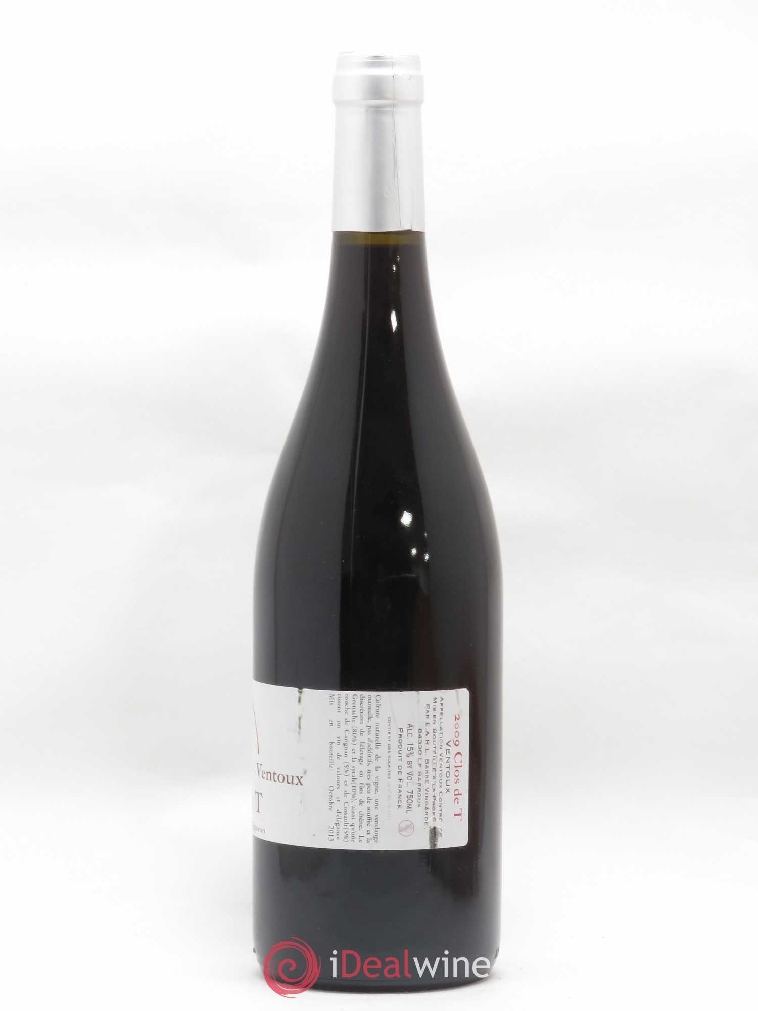Ventoux Clos de T Even Bakke 2009 - Posten von 1 Flasche - 1