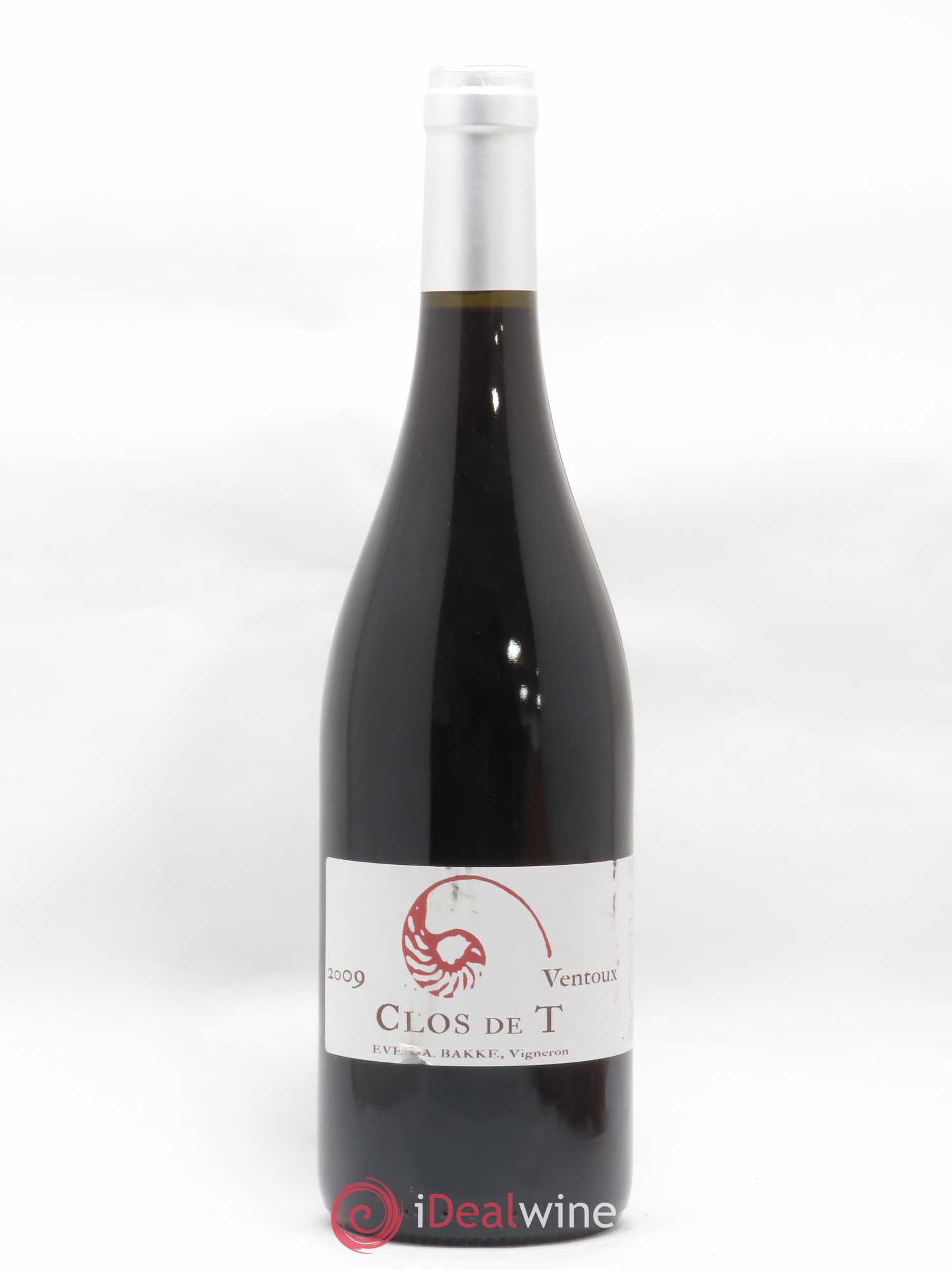 Ventoux Clos de T Even Bakke 2009 - Posten von 1 Flasche - 0