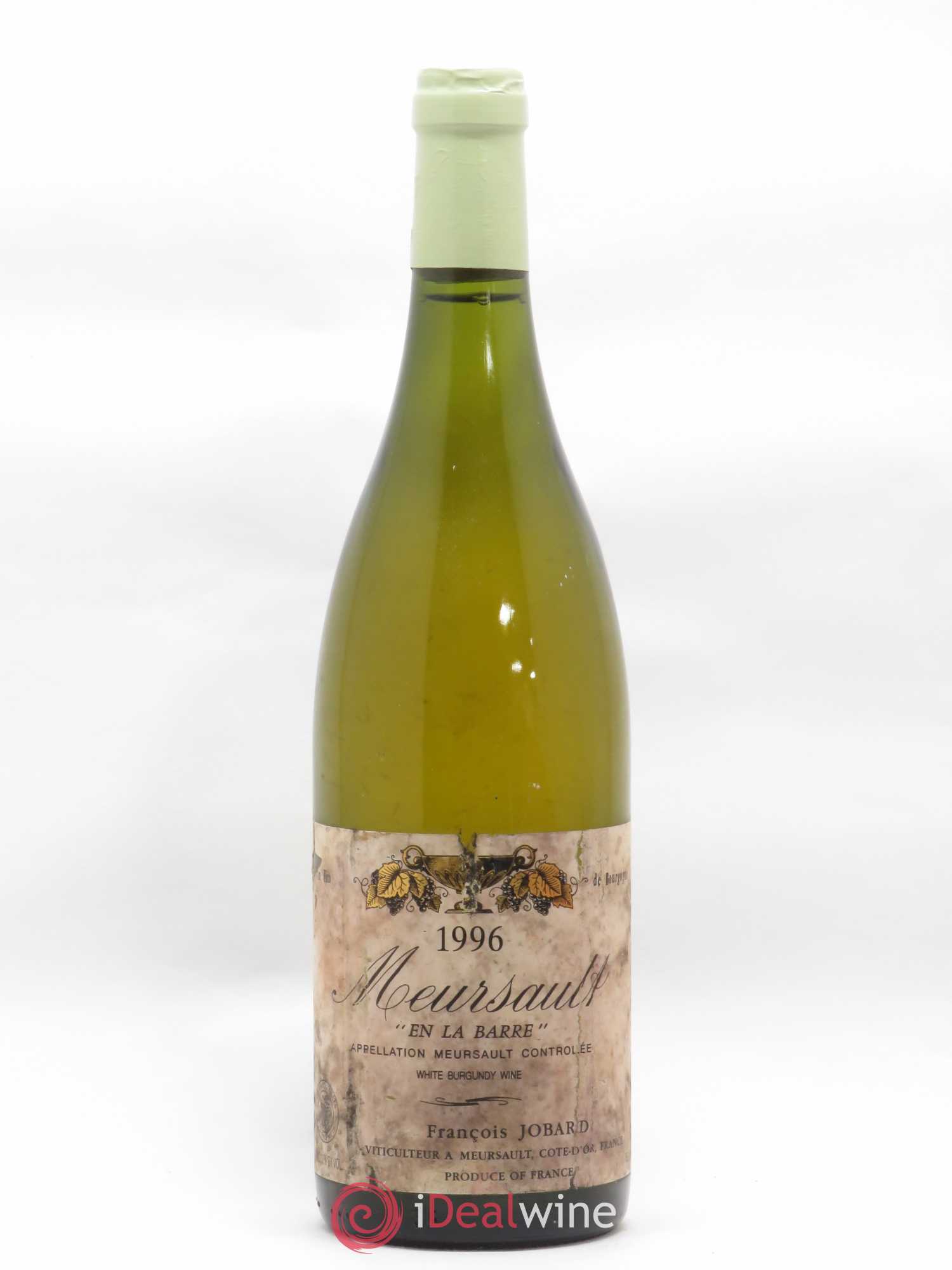 Meursault En la Barre François et Antoine Jobard (Domaine) 1996 - Lot de 1 bouteille - 0