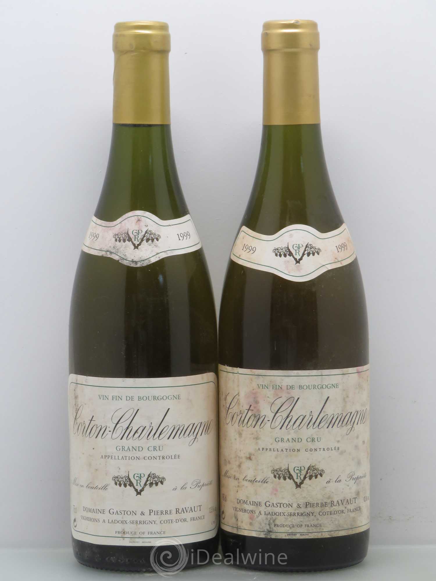 Corton-Charlemagne Grand Cru Gaston et Pierre Ravaut 1999 - Lot de 2 bouteilles - 0