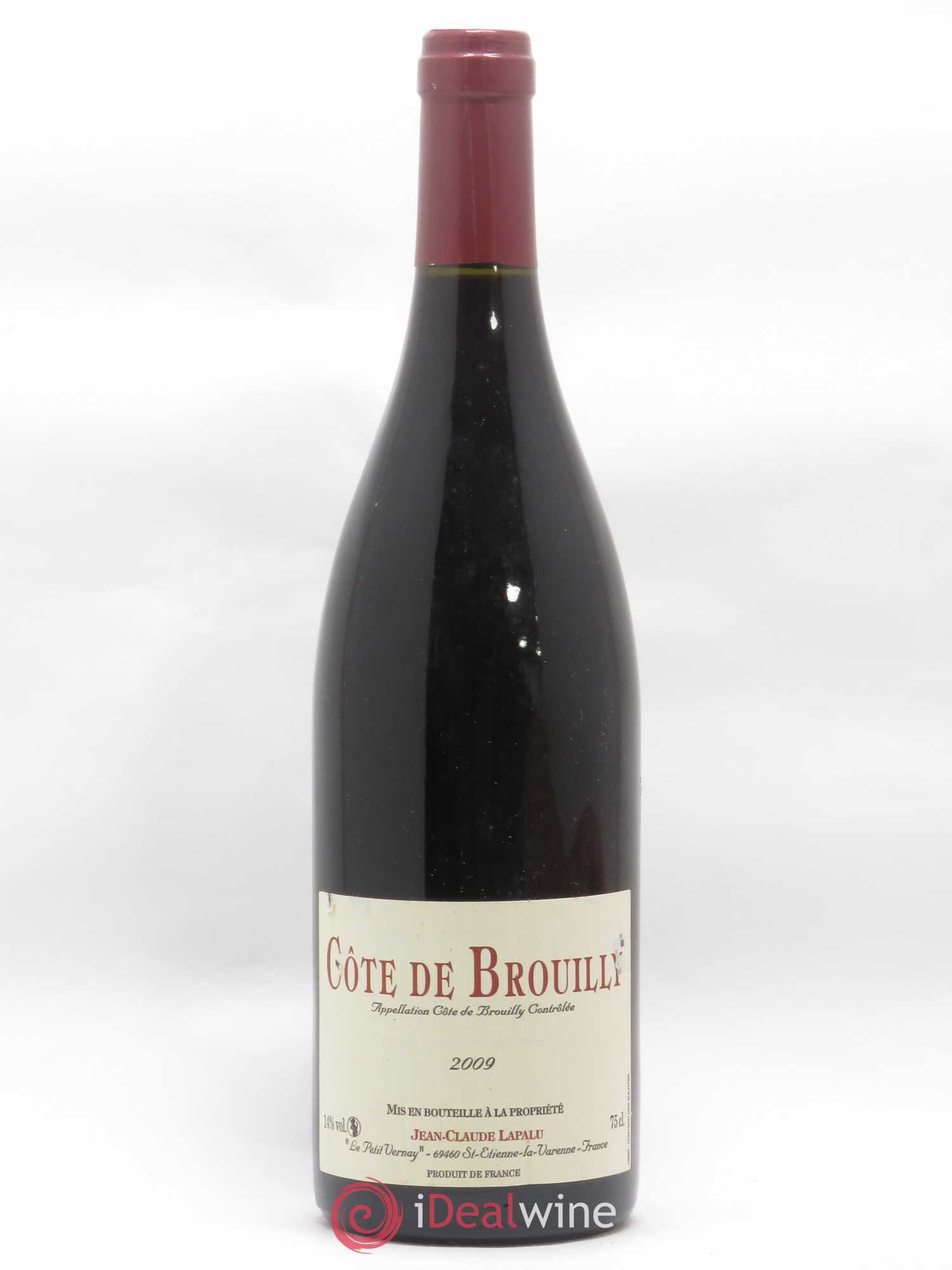 Côte de Brouilly Jean-Claude Lapalu 2009 - Lot de 1 bouteille - 0
