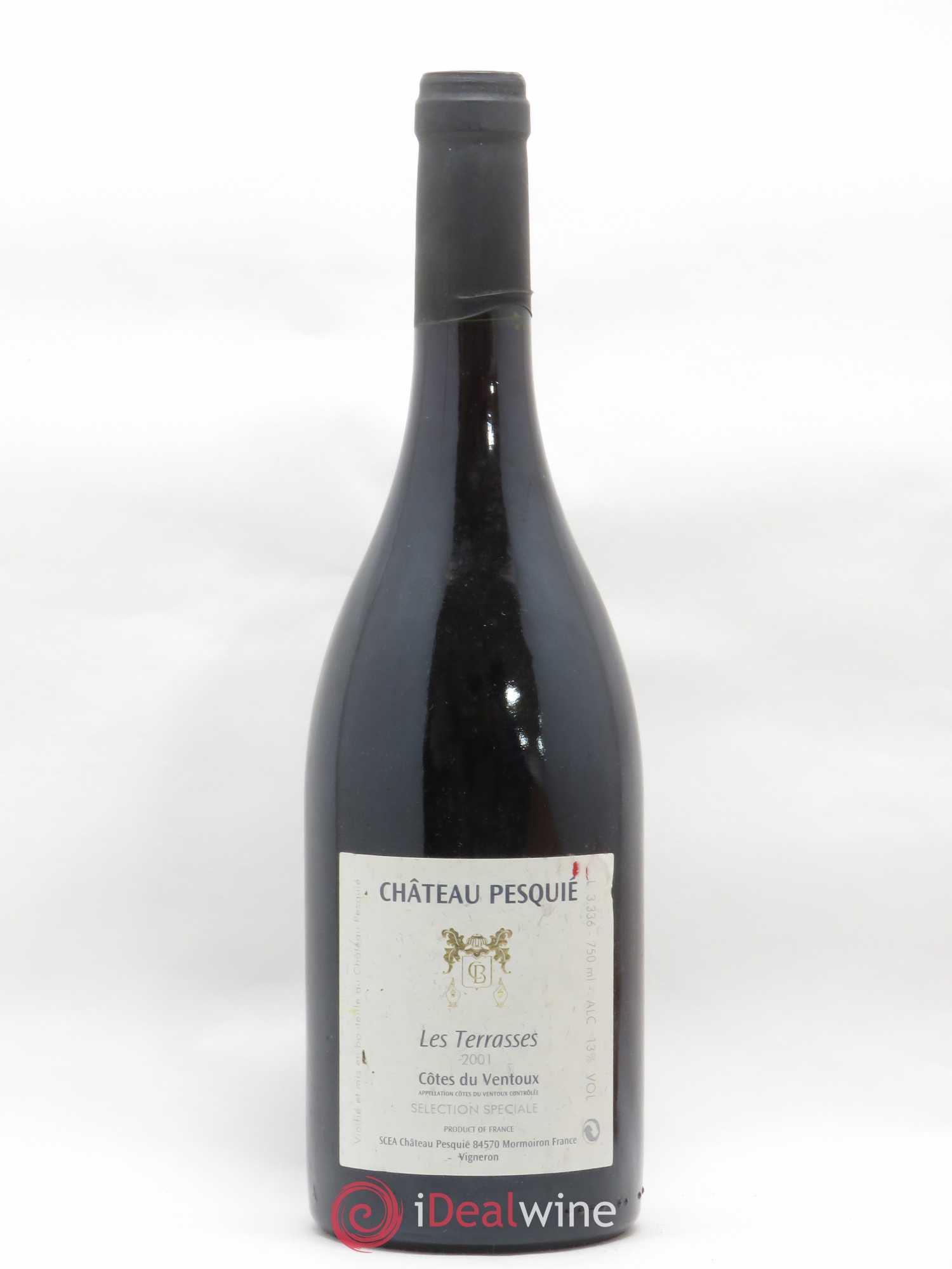 Ventoux (Côtes du Ventoux) Les Terrasses Sélection Spéciale Château Pesquié 2001 - Lot de 1 bouteille - 0