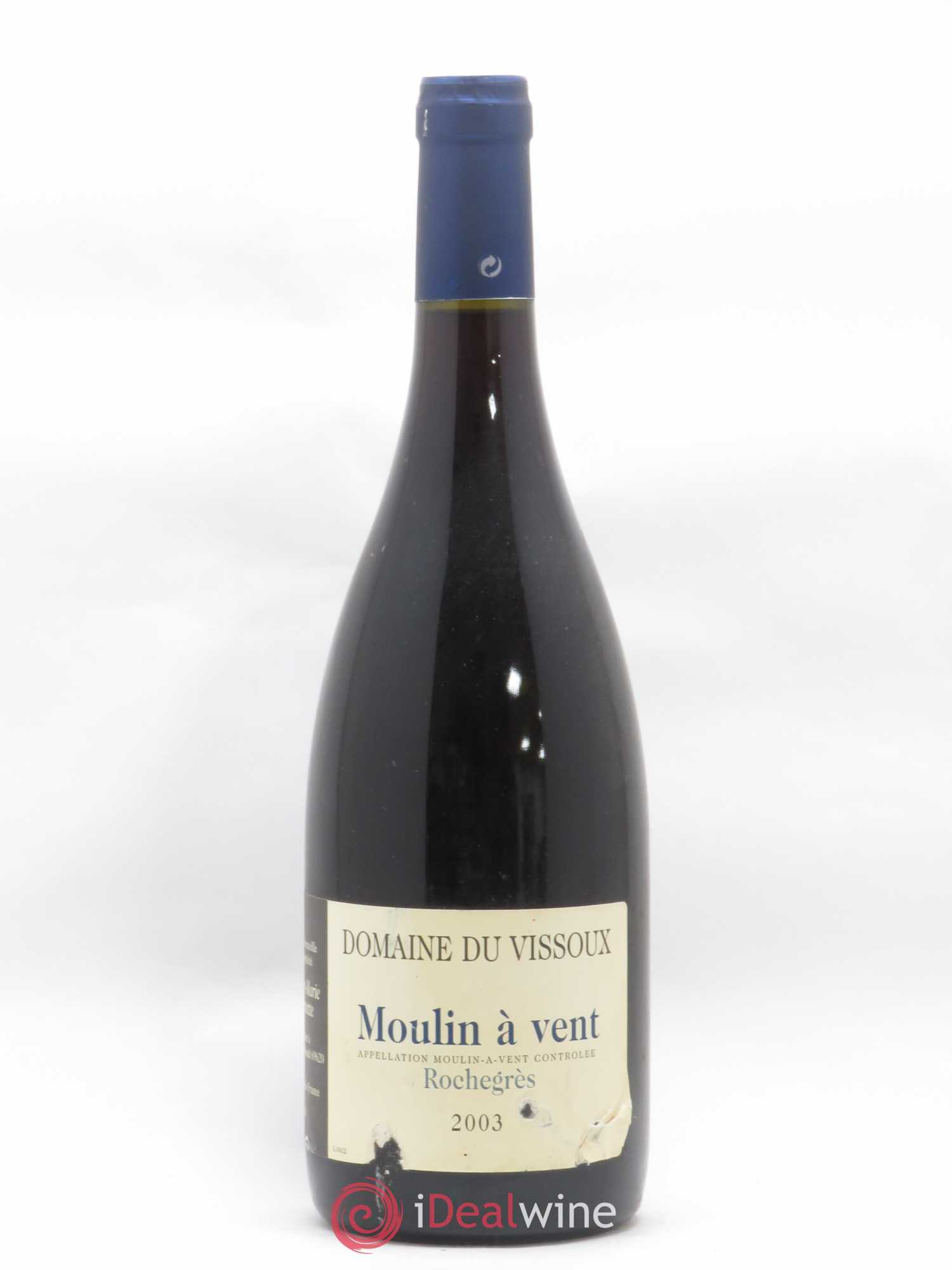 Moulin-à-Vent Rochegrès Domaine du Vissoux - P-M. Chermette 2003 - Lot de 1 bouteille - 0