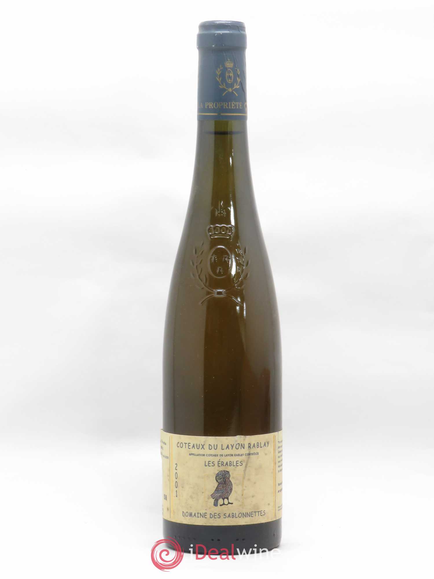 Coteaux du Layon Rablay Les Erables Domaine des Sablonnettes Menard 2001 - Posten von 1 Flasche - 0